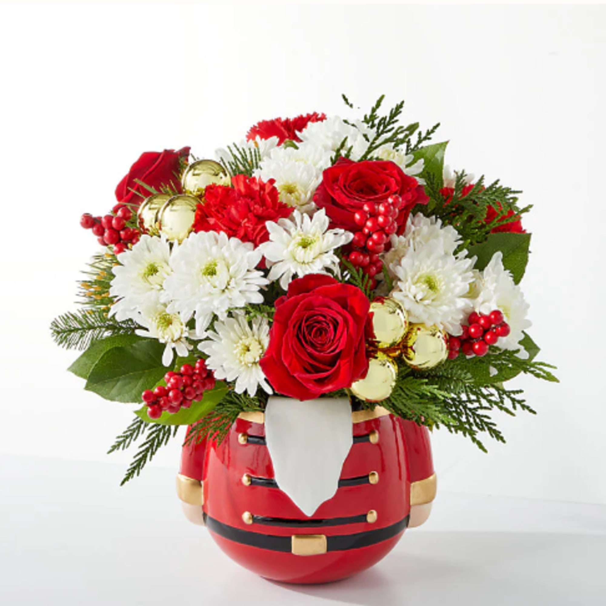 Share in the nostalgia of the season with a collectable nutcracker vase