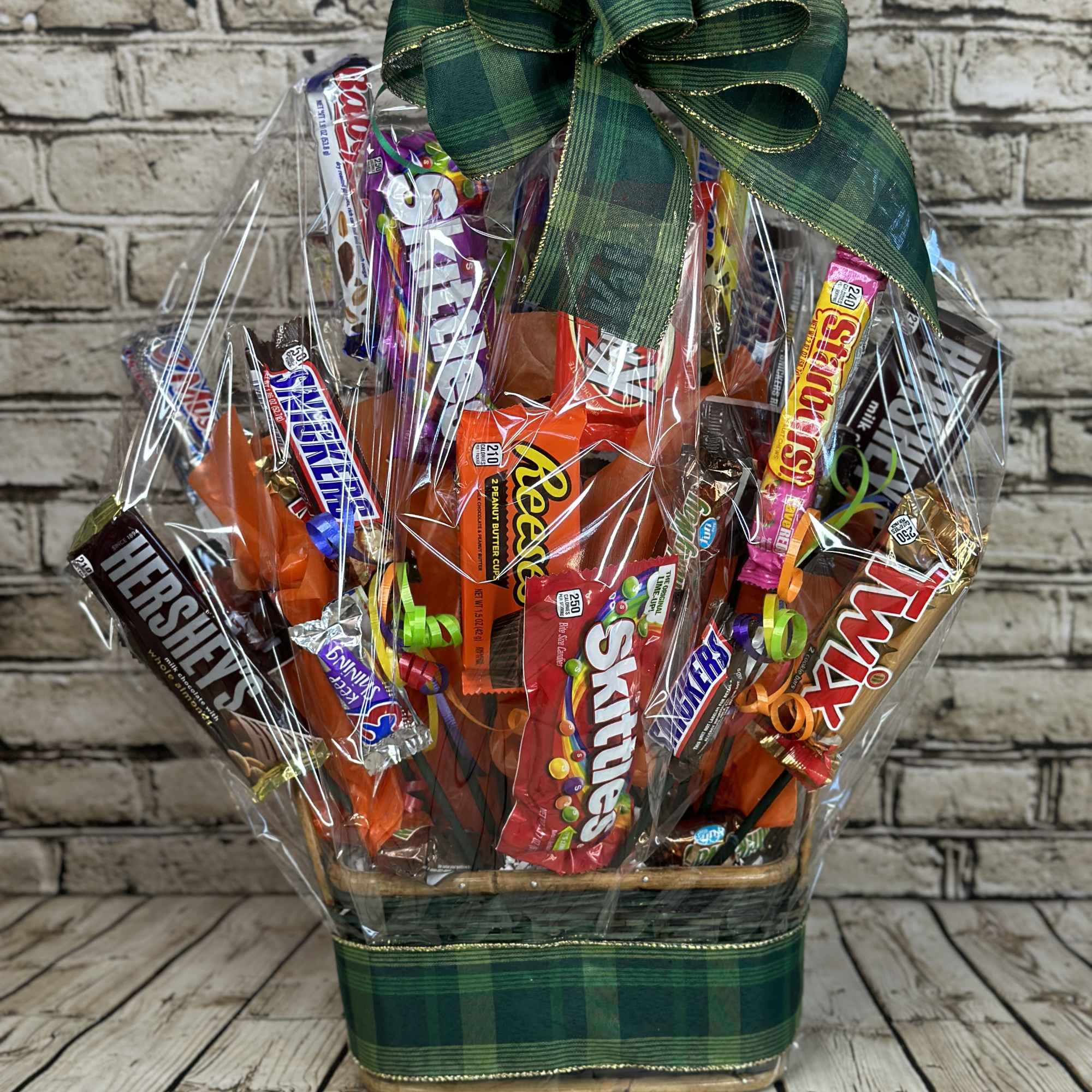 This delightful candy bouquet is a playful fusion of color and sweetness