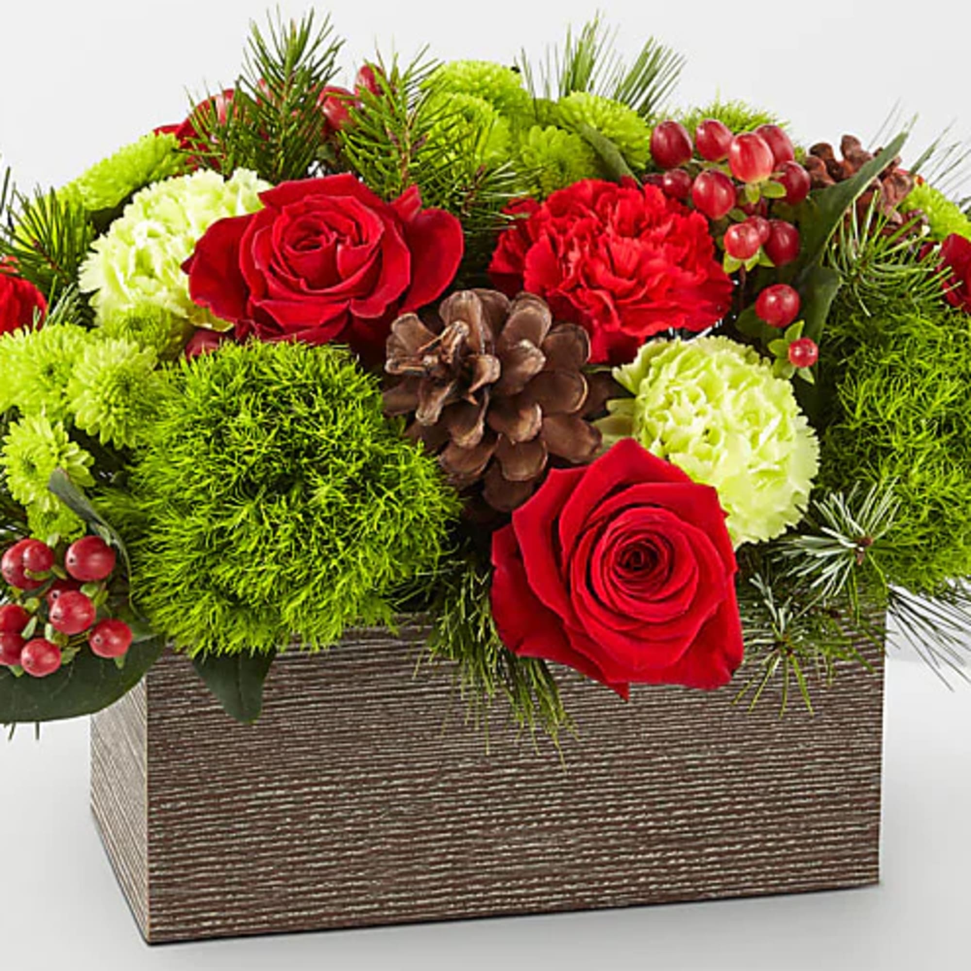 Filled with the essence of warmth and coziness, the Bundled Up Bouquet