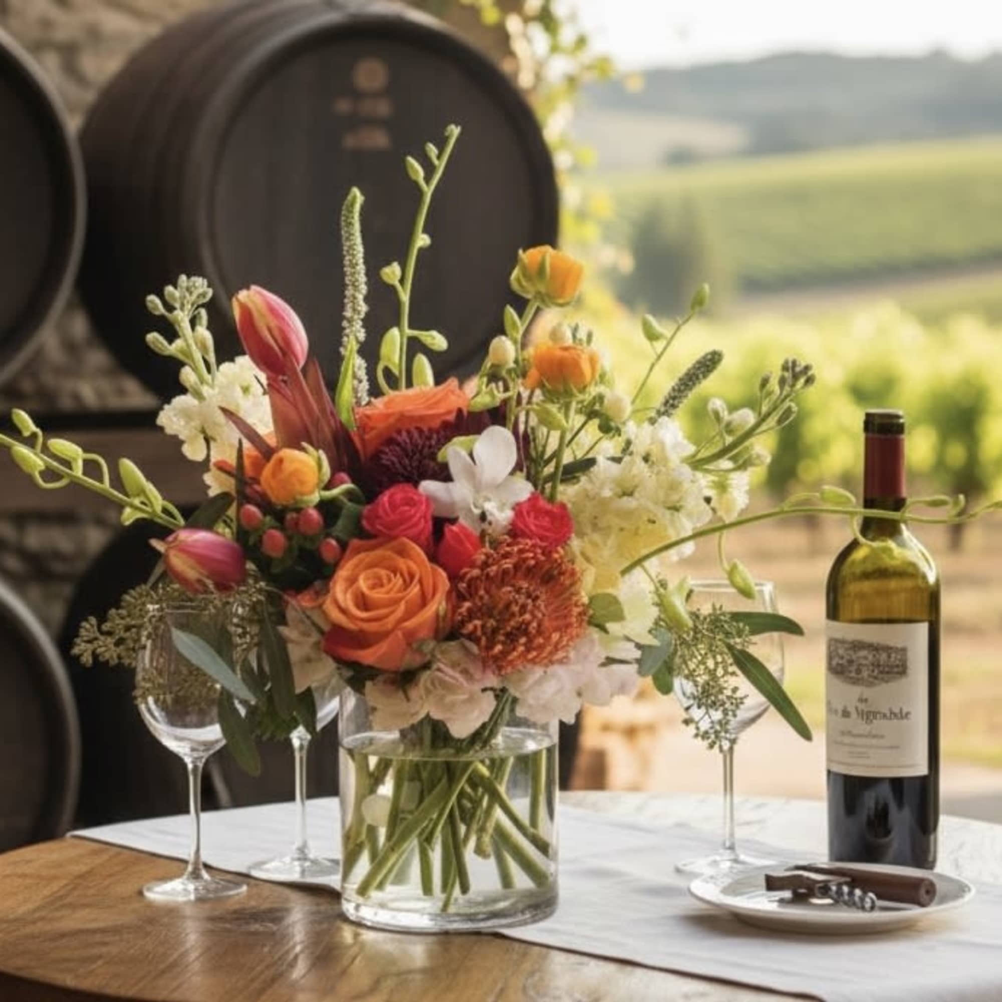 Elegant mix of oranges 