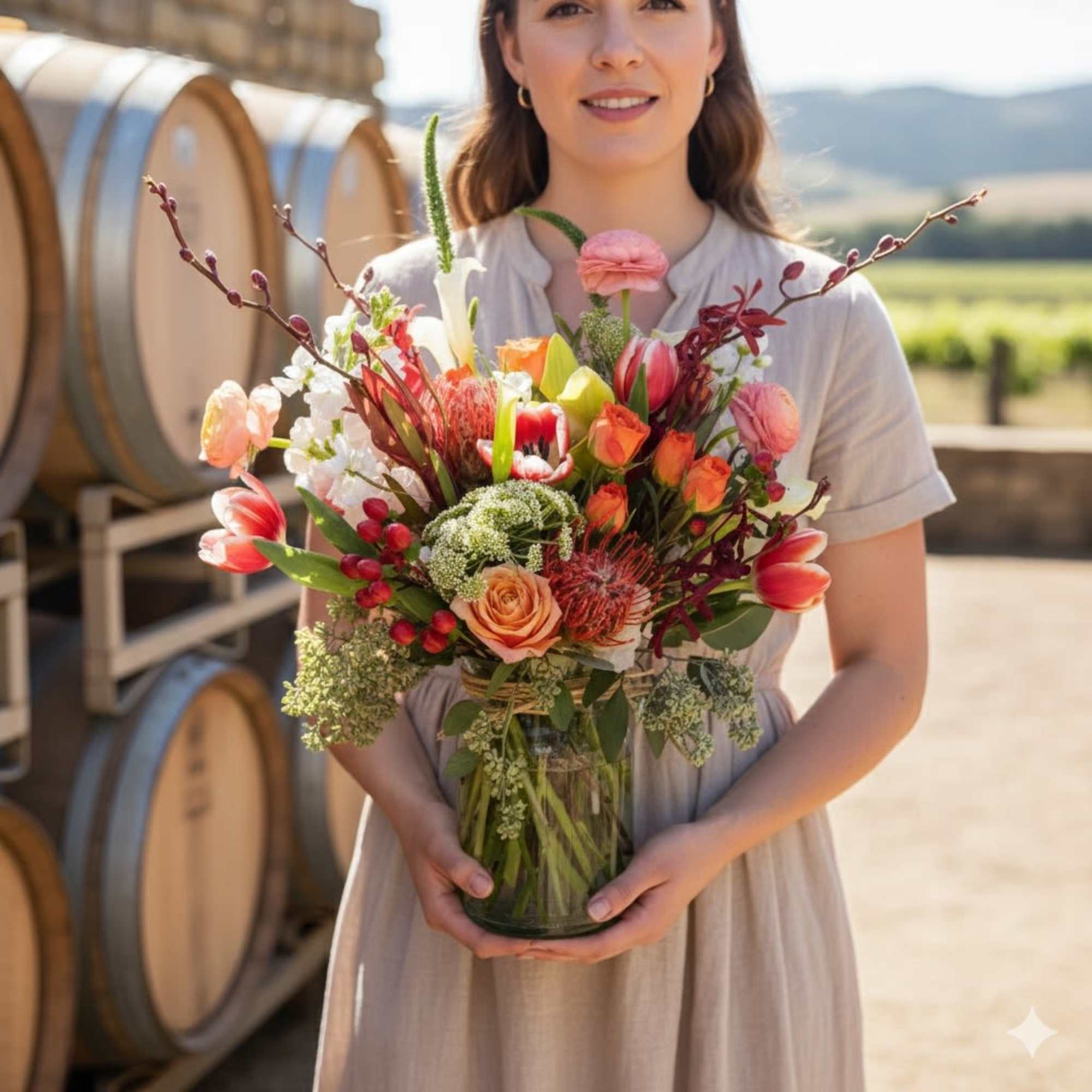 Elegant mix of oranges 