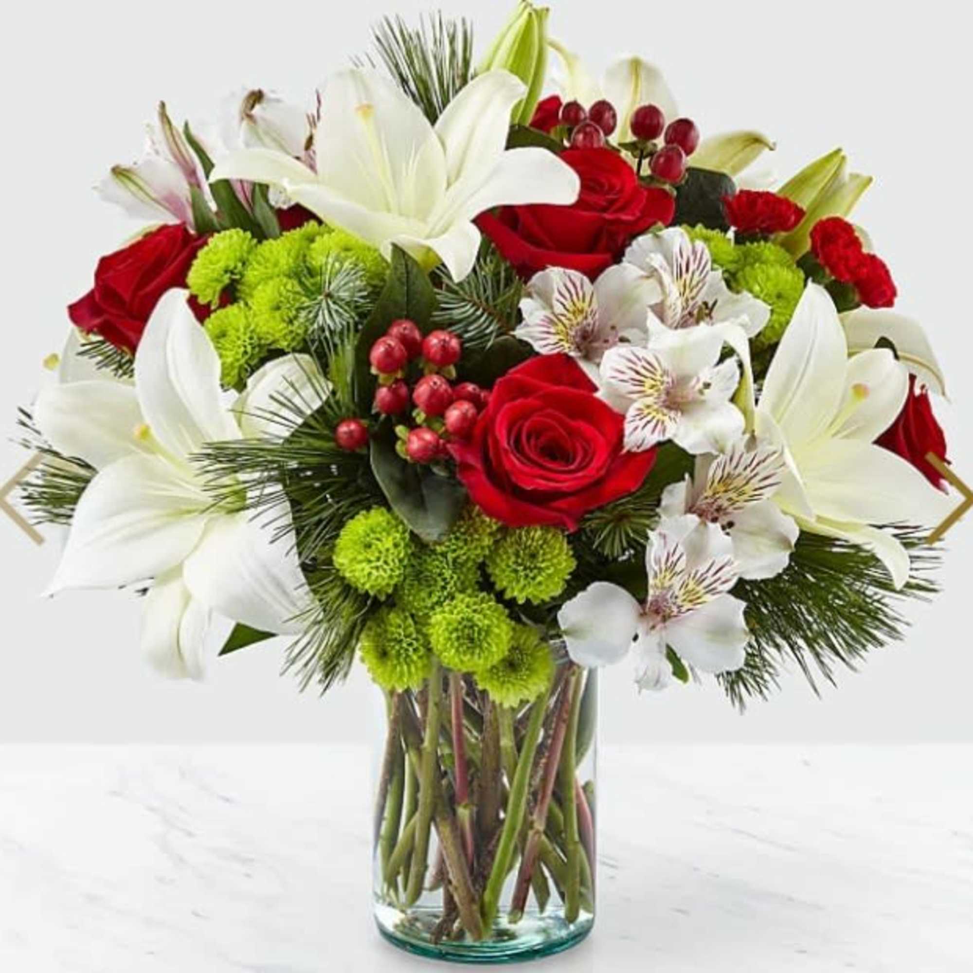 Christmas spirit bouquet is a nice holiday gift we put the 3