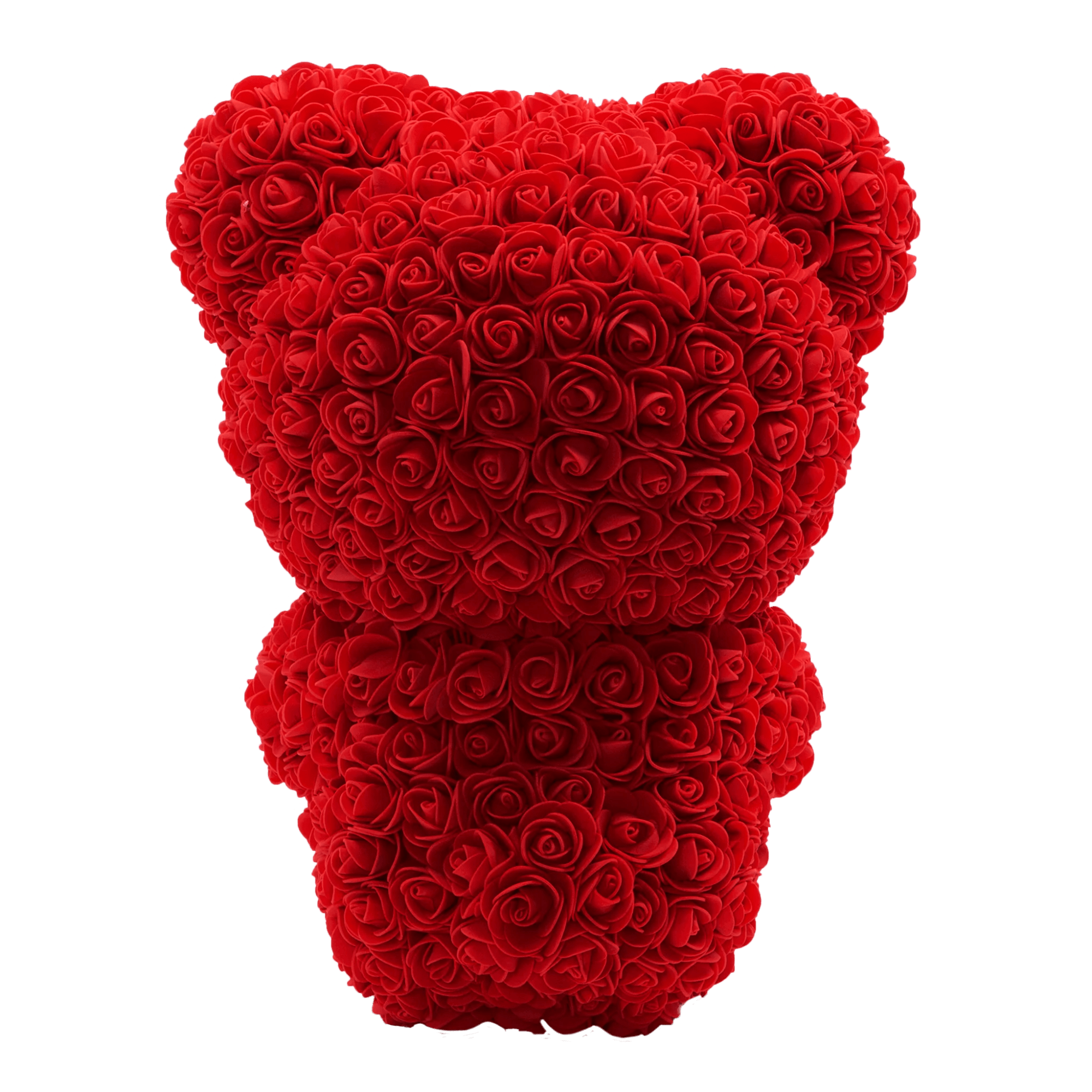 The &quot;Love Heart Standing Foam Rose Bear&quot; is a charming and artistic