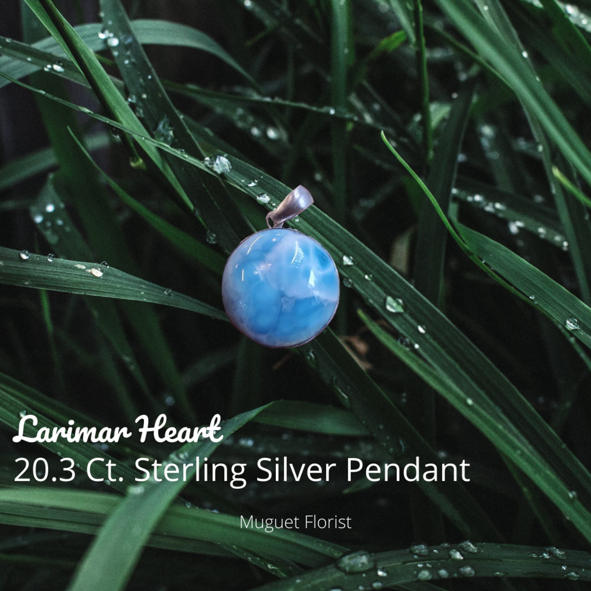 Adorn yourself with the mesmerizing beauty of Larimar with our 20.3 Ct.