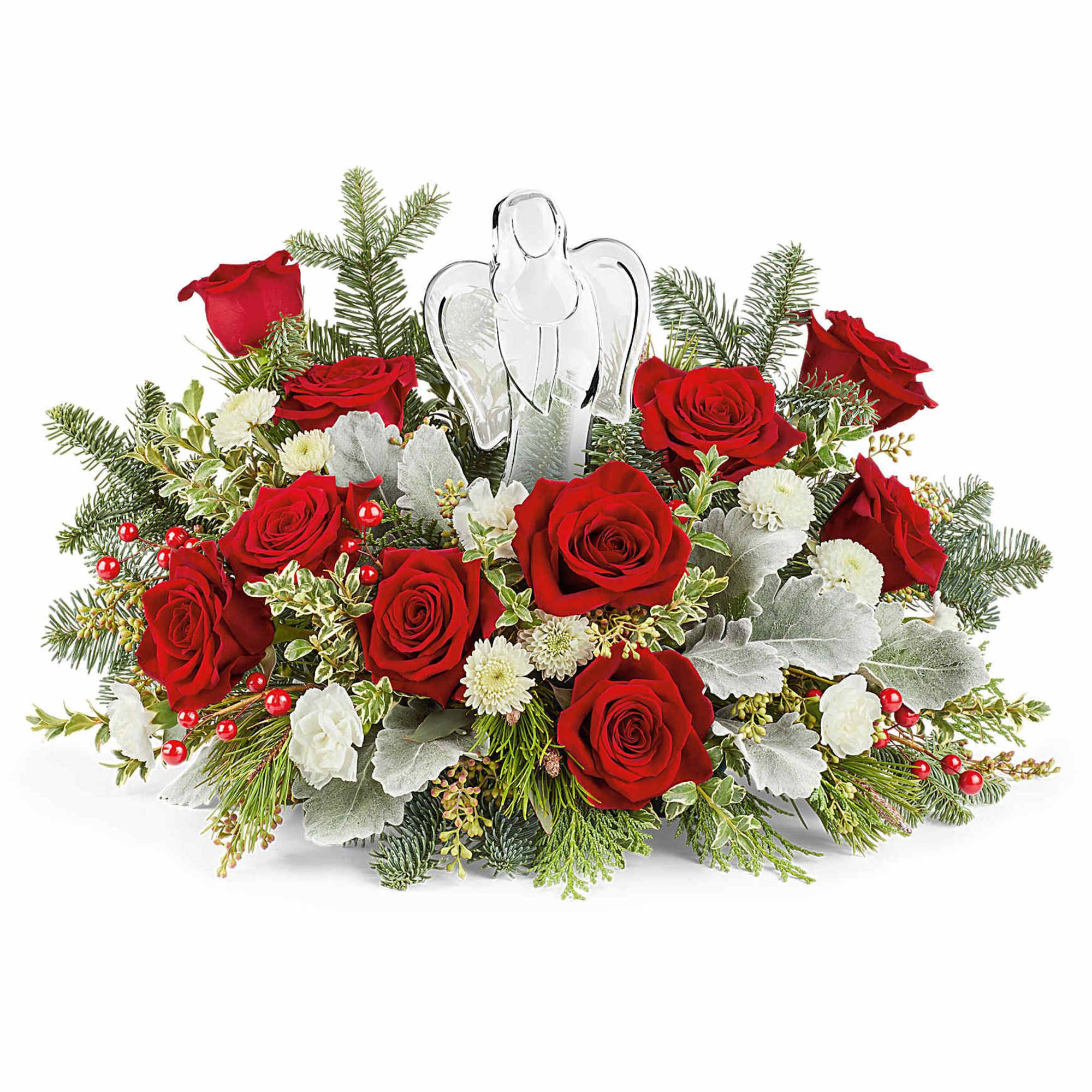 Joy to the World Holiday Bouquet brings timeless elegance to your seasonal