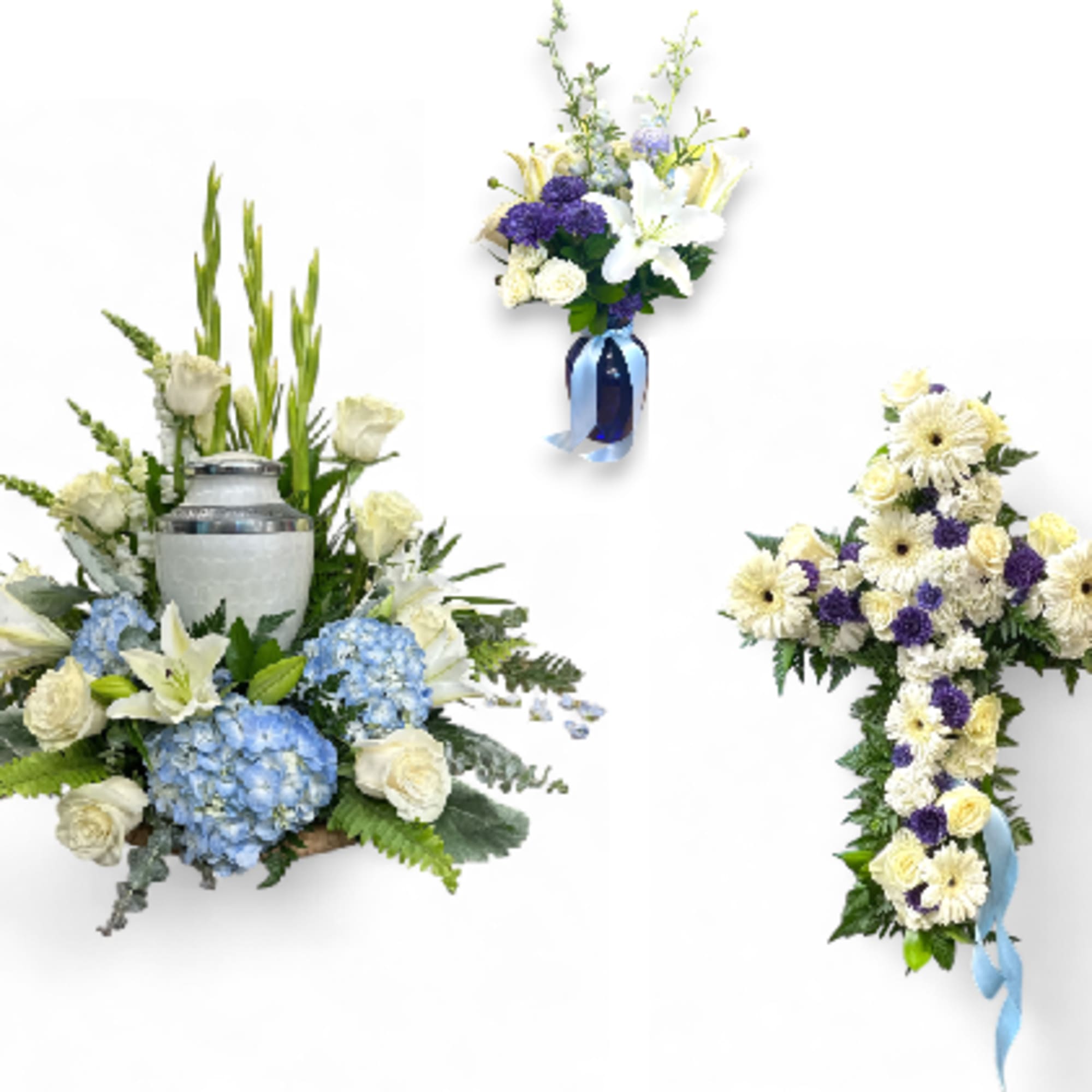 The Blue Serenity Memorial Collection is made up of our three popular