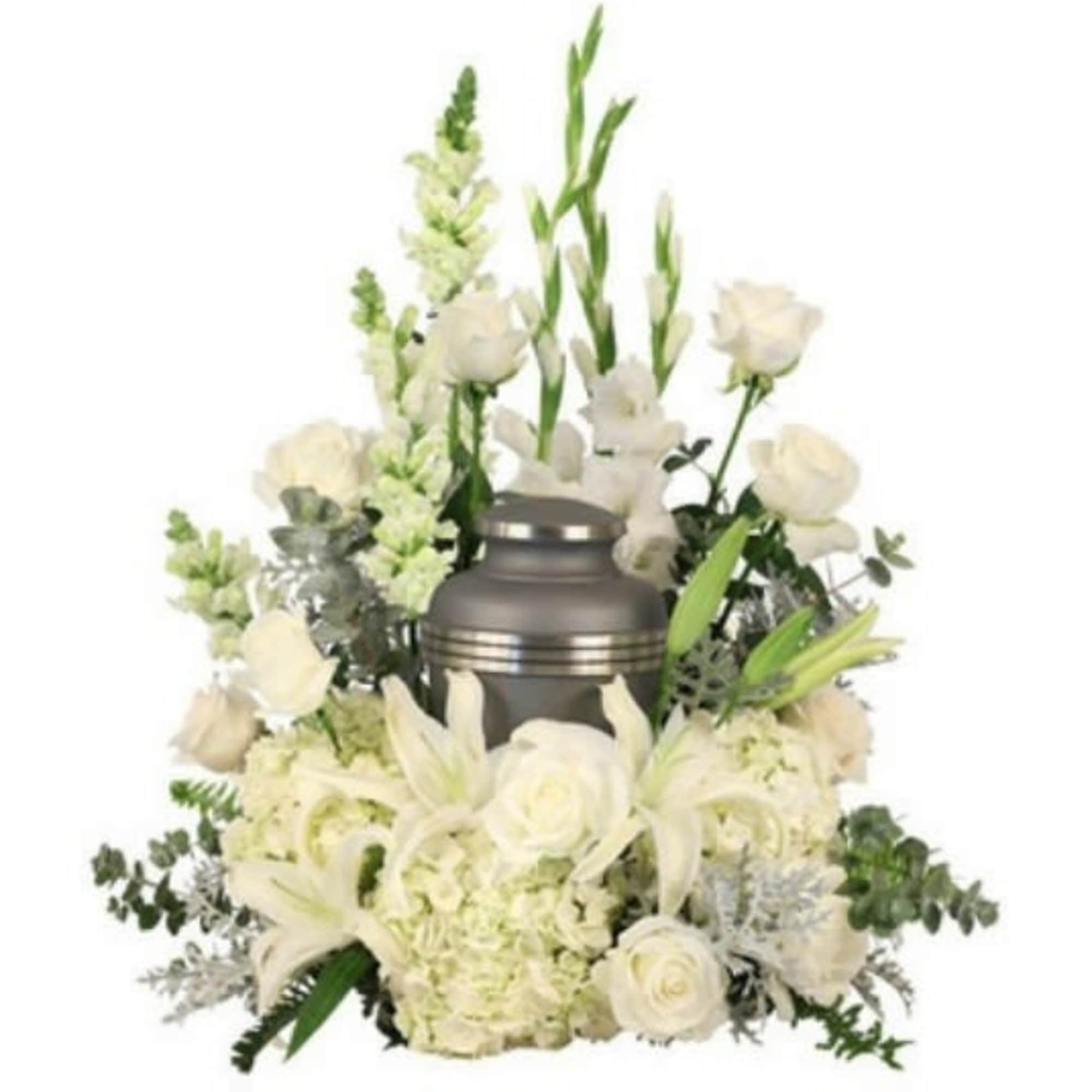 This Collection combines our most popular memorial arrangements: Two Coordinating Standing Sprays