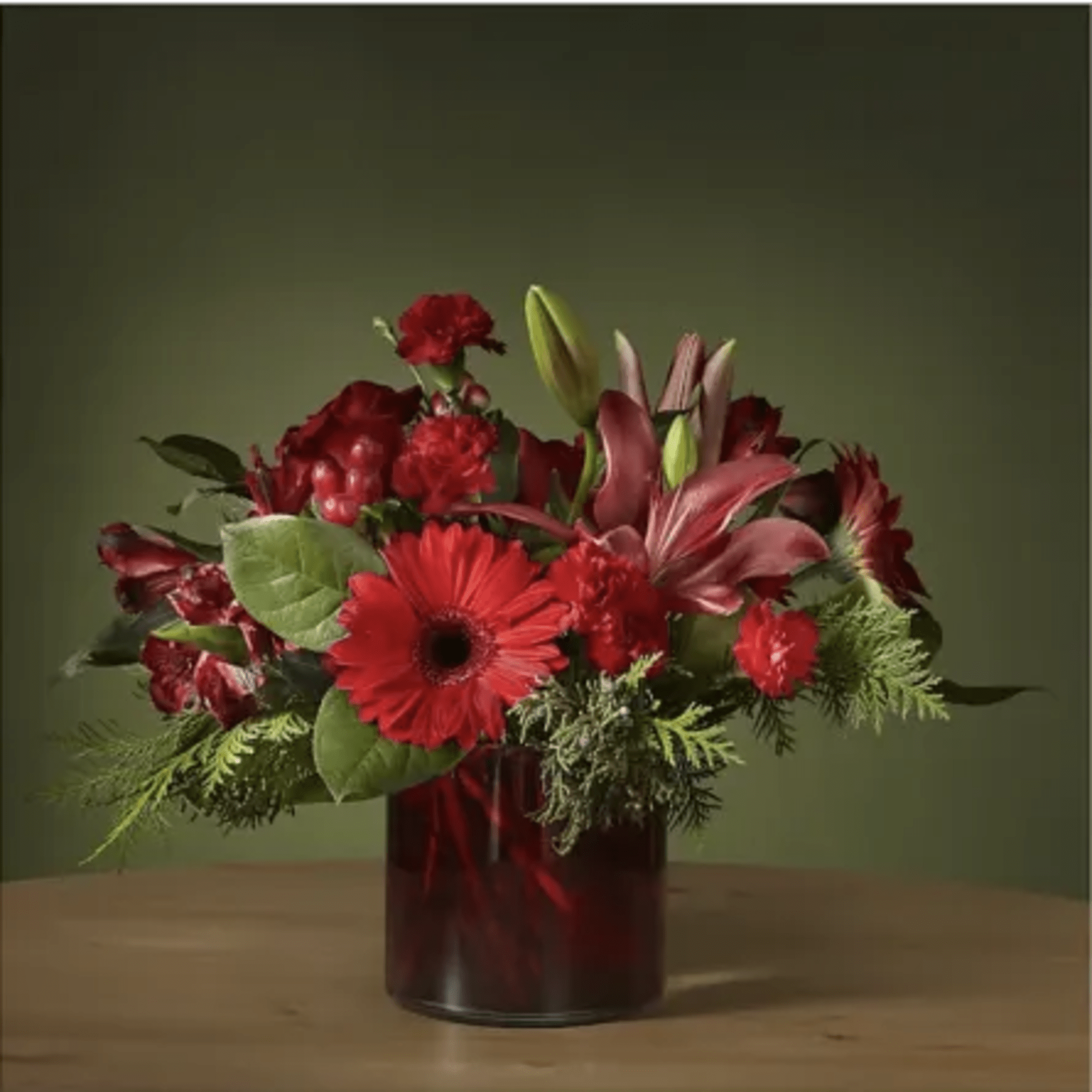 The Cranberry Bouquet Add a touch of sophistication with the jewel tones