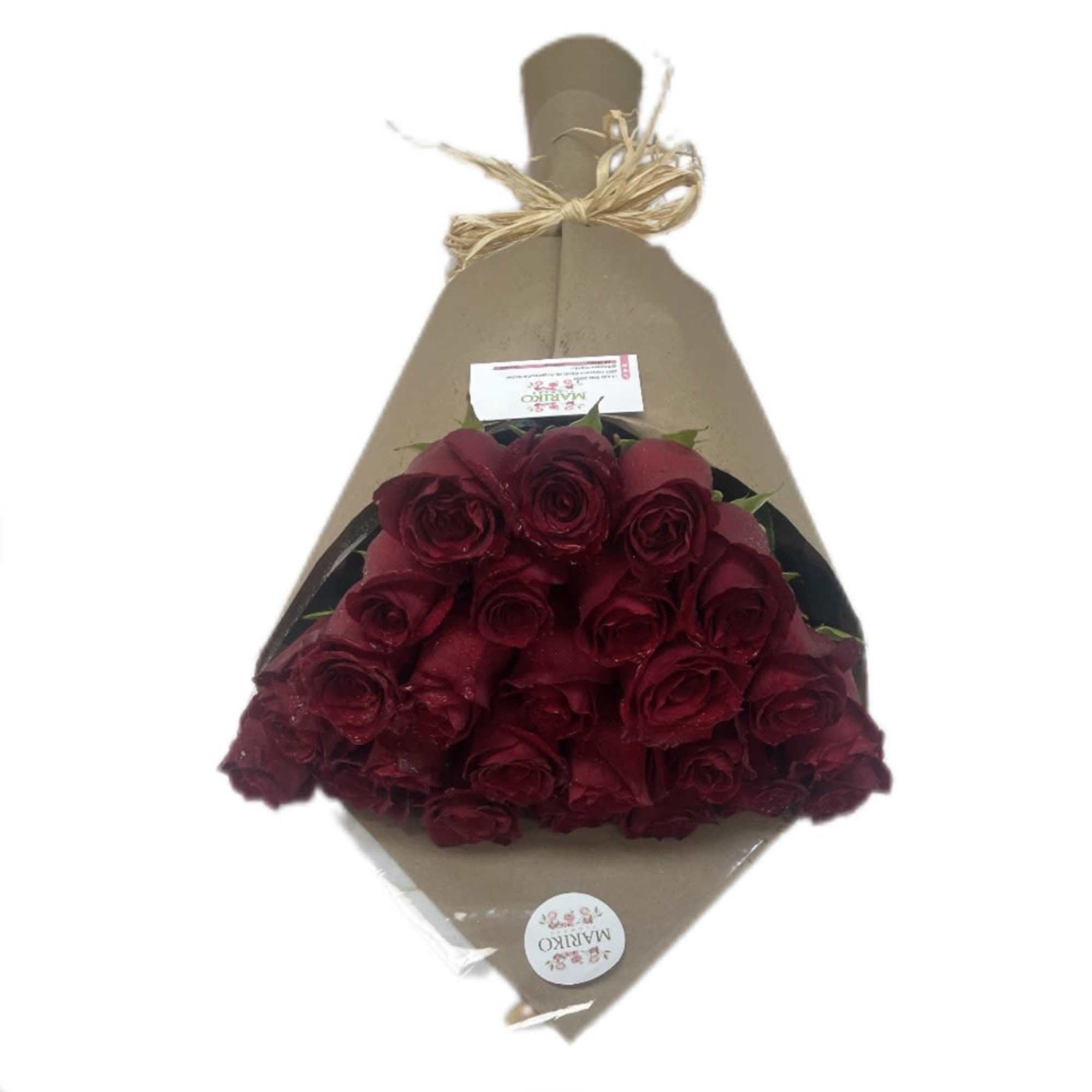 Red Roses - Stem 25, Size 60 Cm