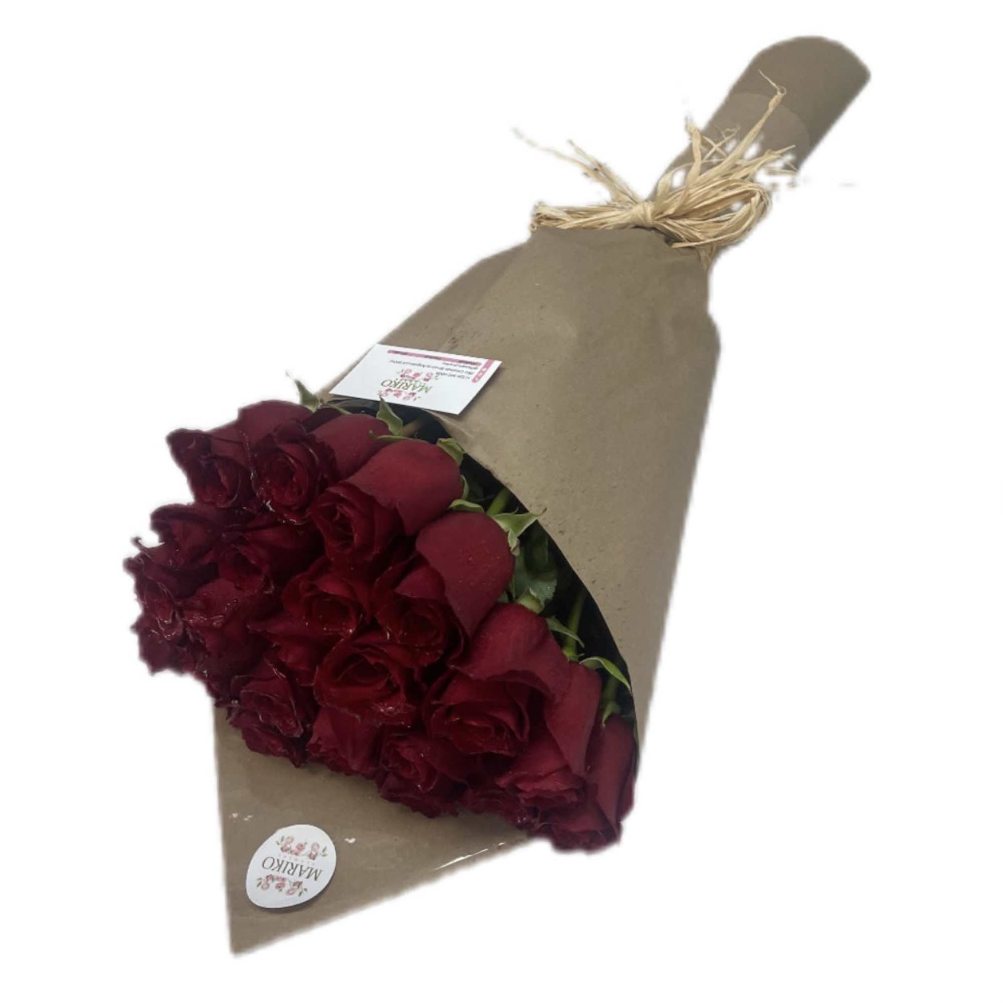 Red Roses - Stem 25, Size 60 Cm