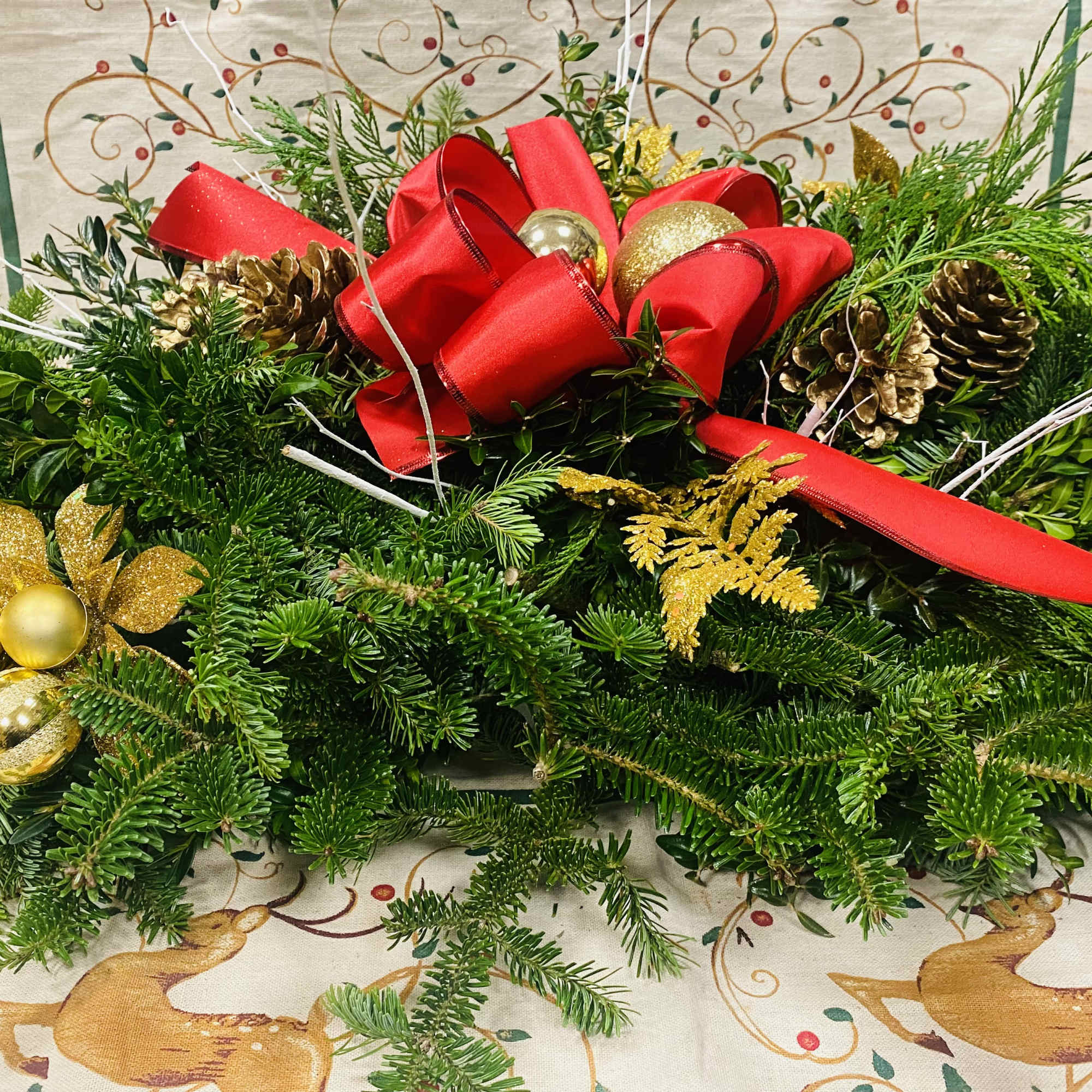 Lost Loved Ones Remembered This Holiday Season w/ Winter Foliage and Christmas