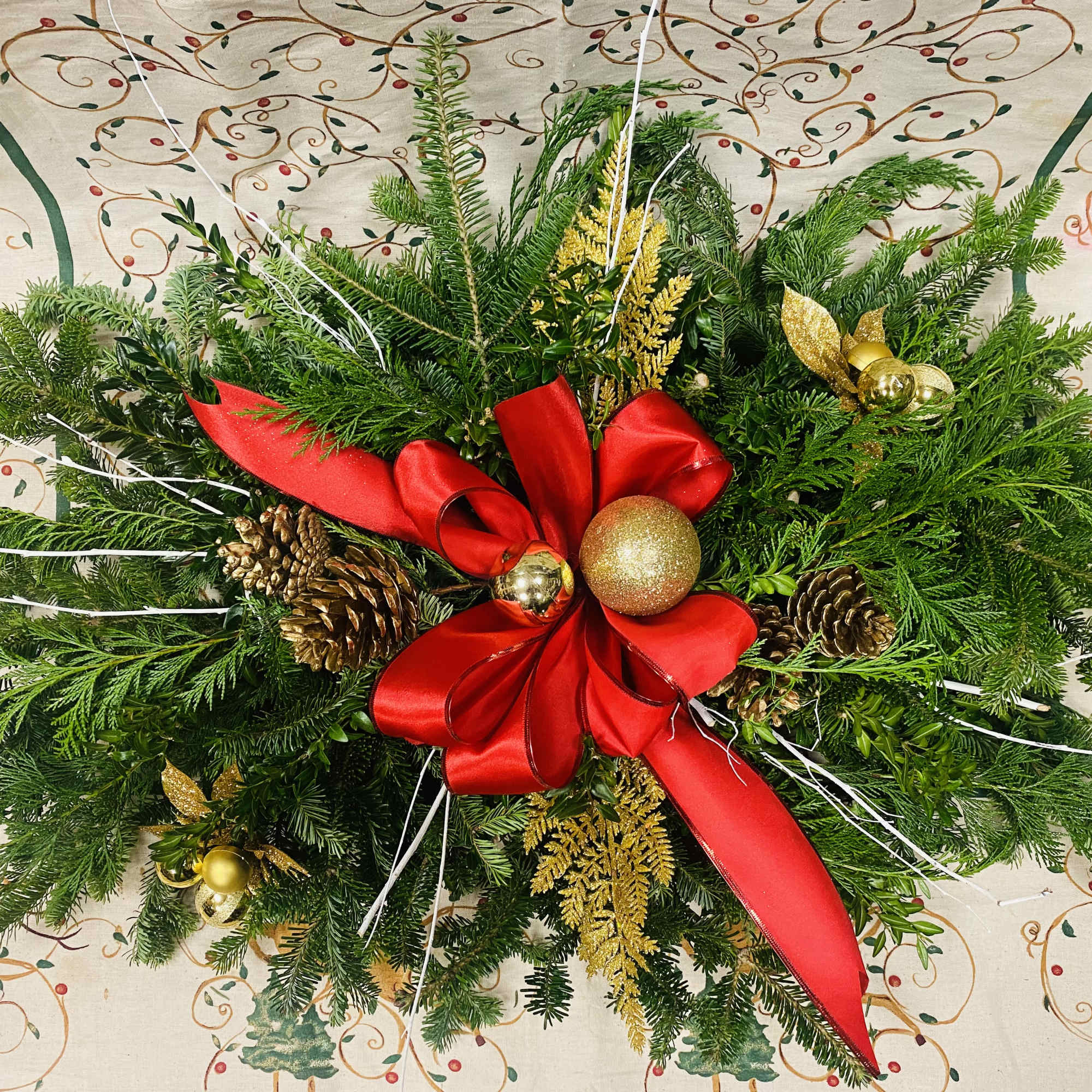 Lost Loved Ones Remembered This Holiday Season w/ Winter Foliage and Christmas