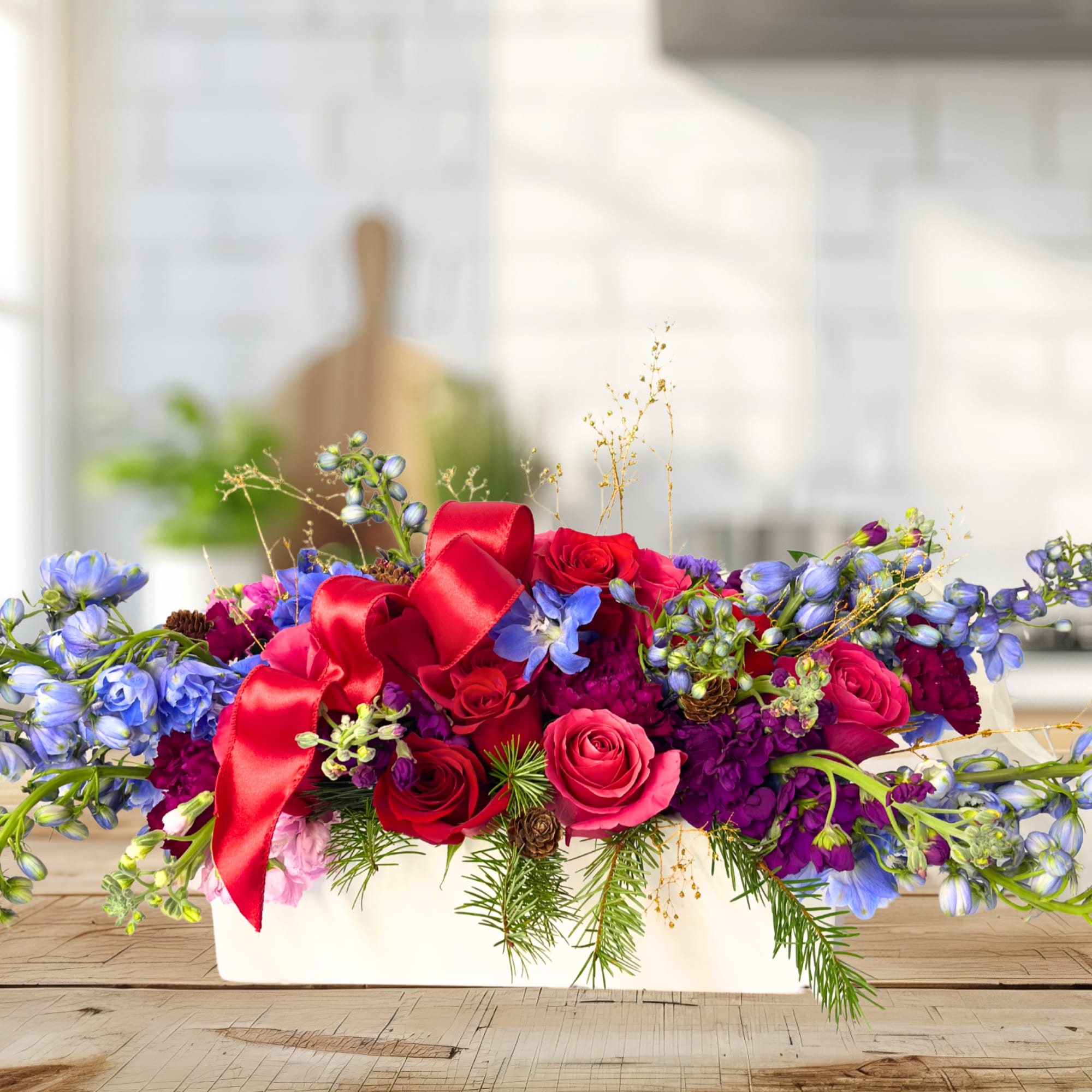 Our luxury Holiday Collection featuring premium lush jewel toned florals is the