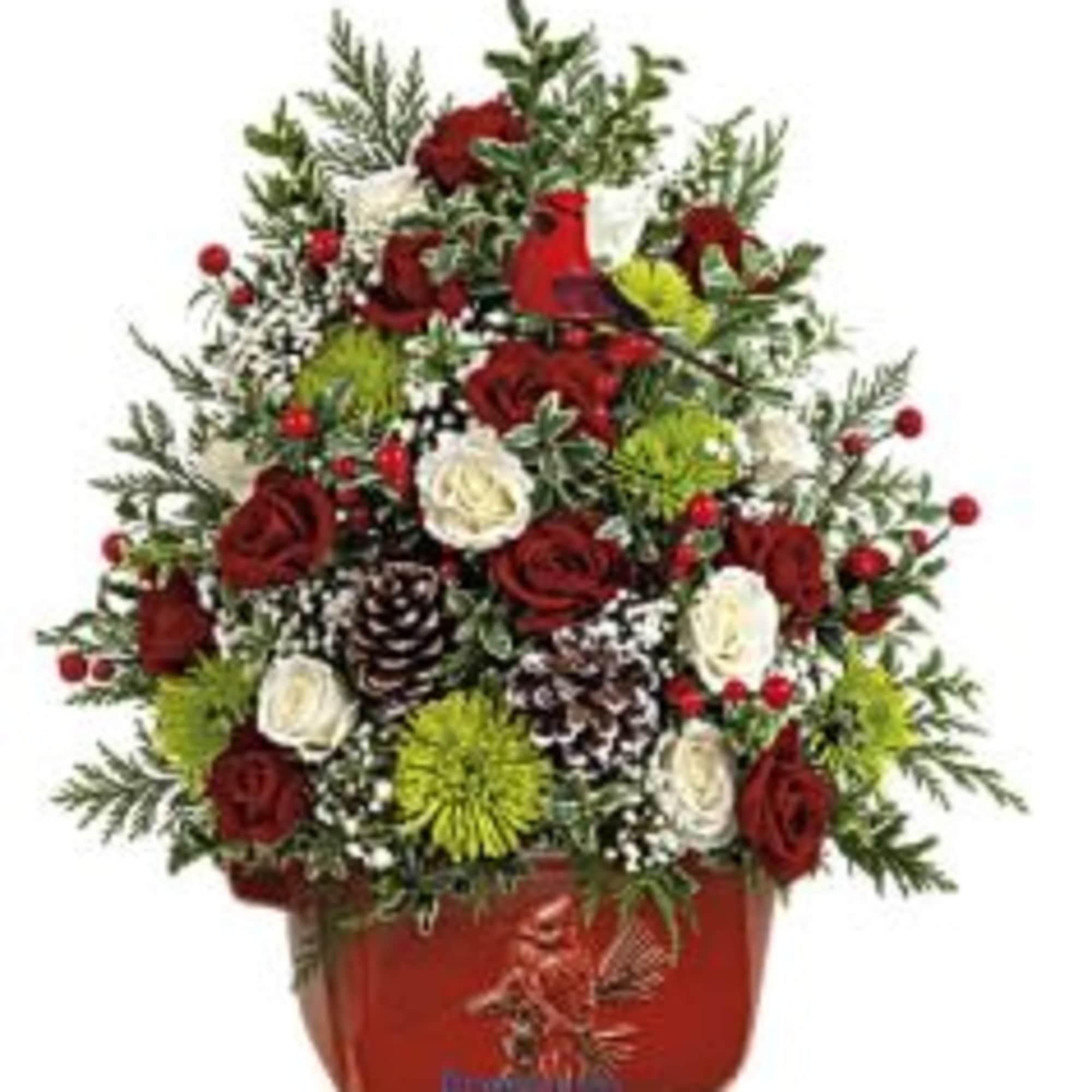 An instant holiday heirloom! Brighten many Christmases to come with this hand-painted