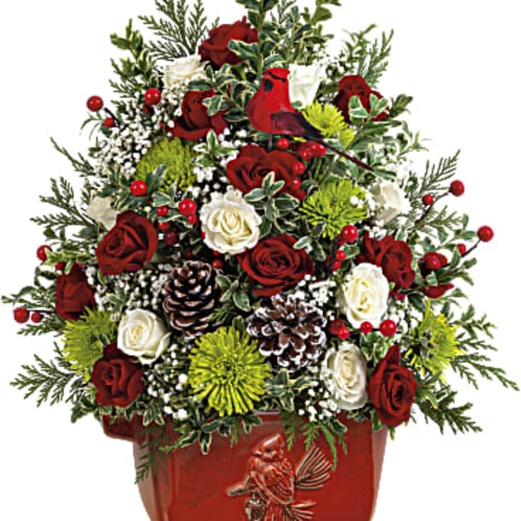 An instant holiday heirloom! Brighten many Christmases to come with this hand-painted