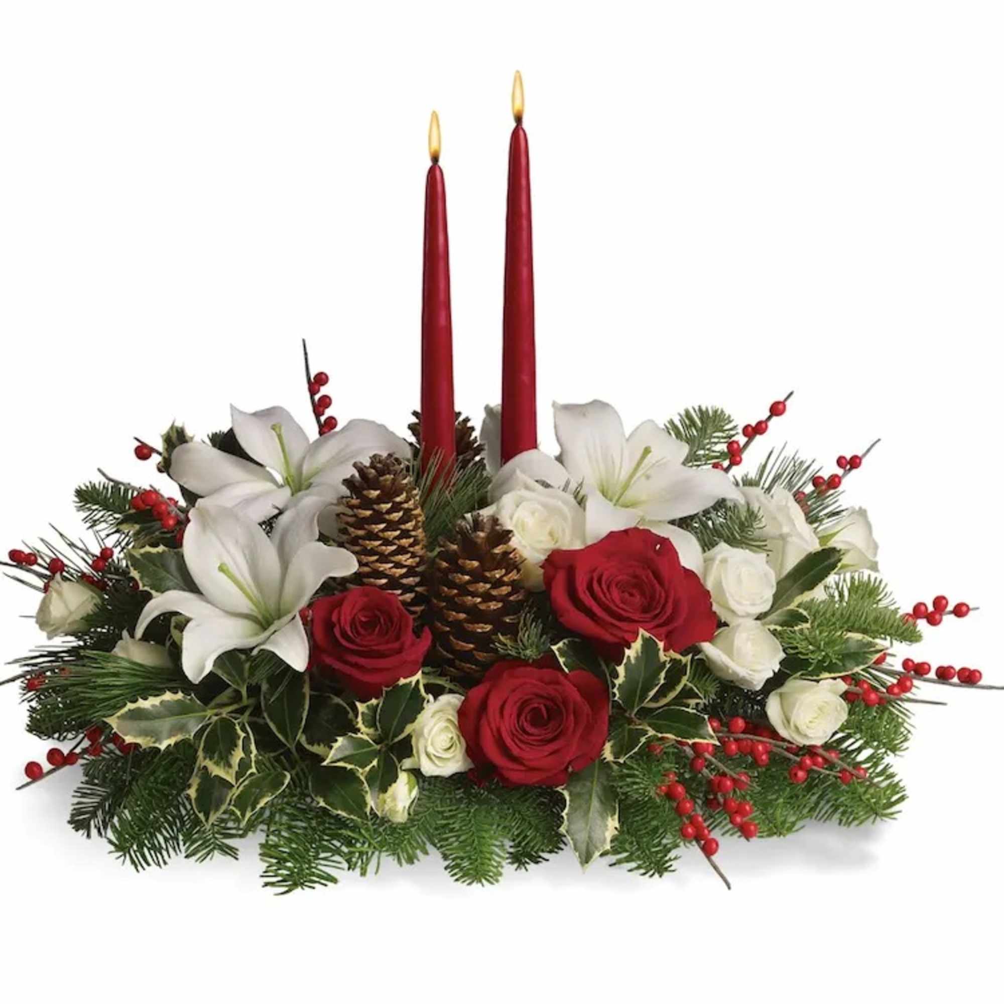Your wishes for a classic Christmas centerpiece have come true! This elegant