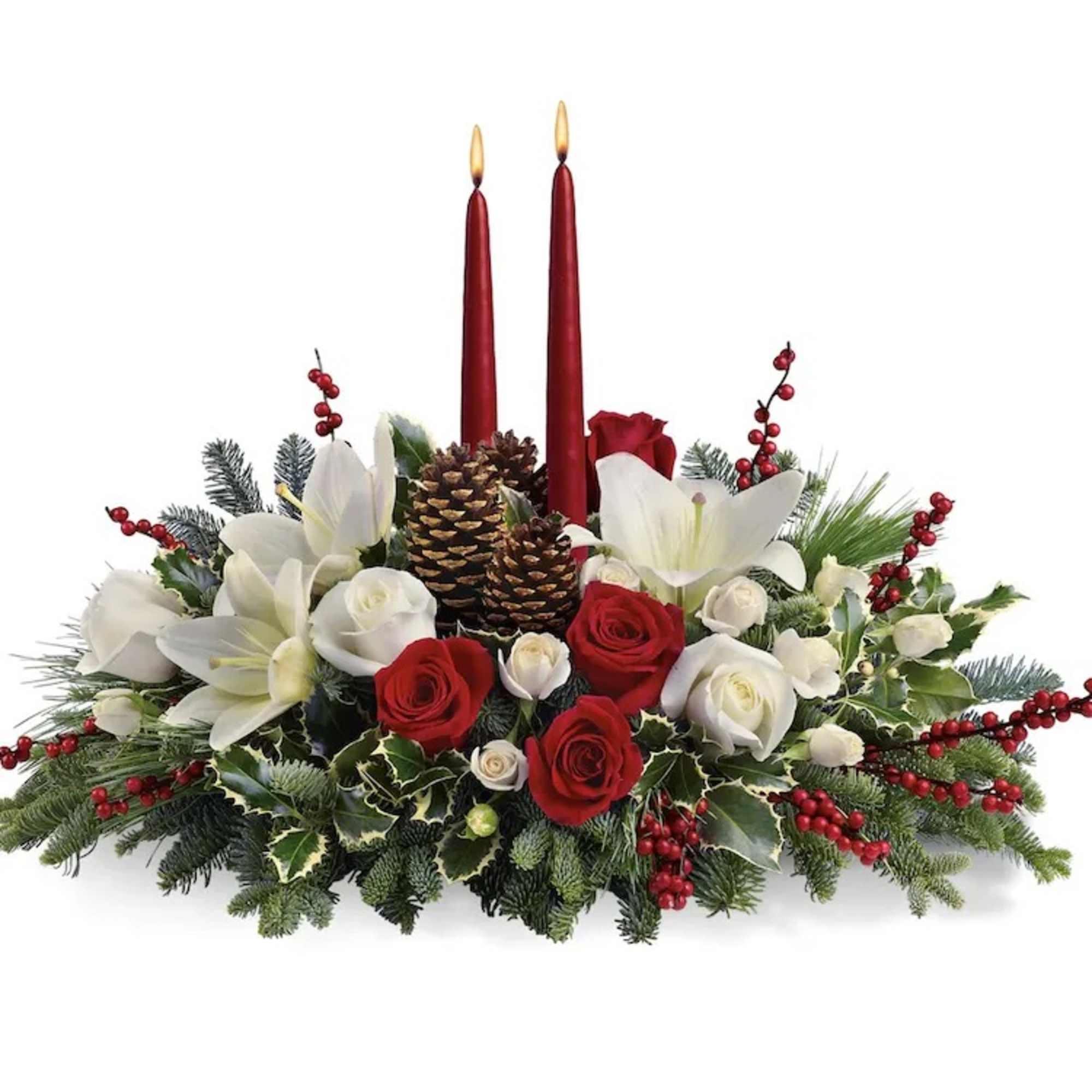 Your wishes for a classic Christmas centerpiece have come true! This elegant