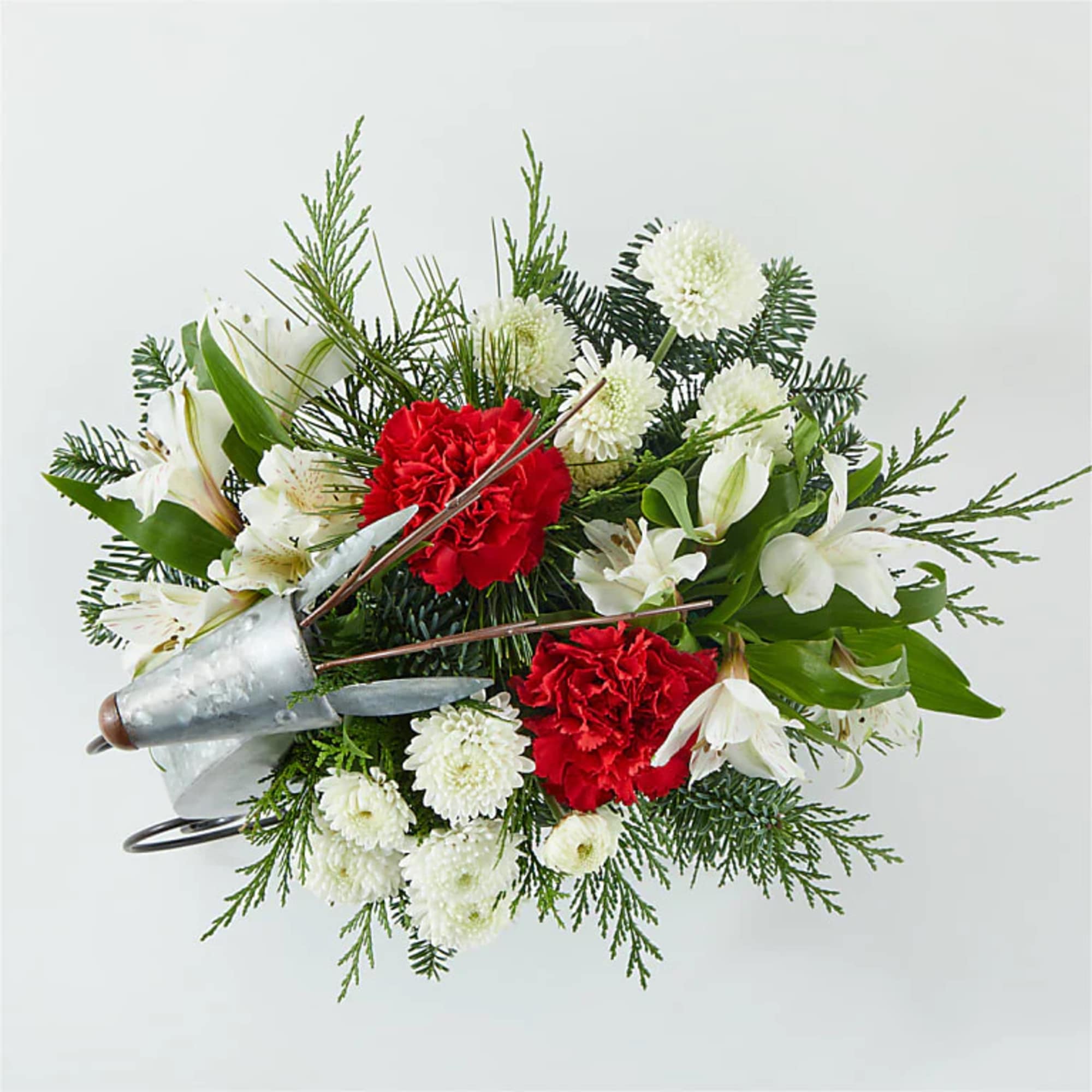 Fly into Christmas Eve with this dashing bouquet designed in a reindeer