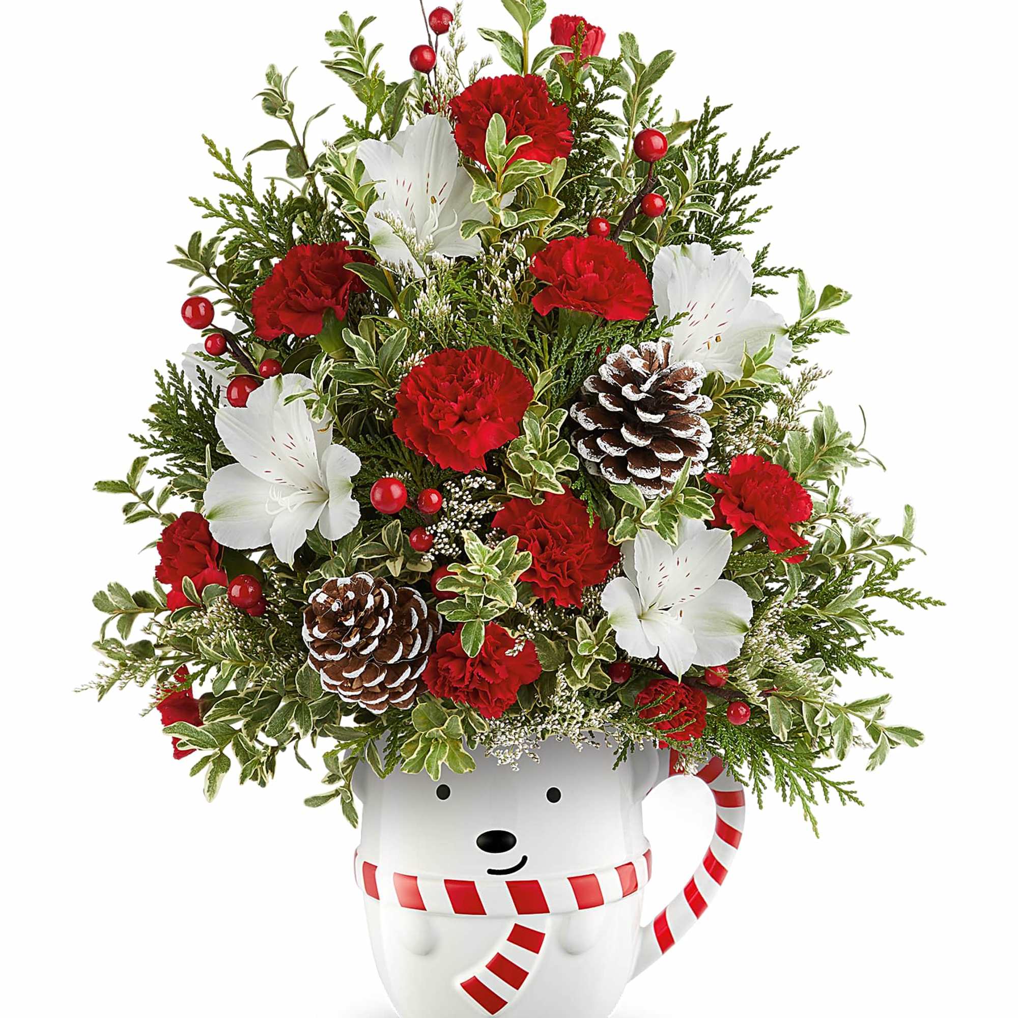 Send A Hug&reg; Snowy Lane Tree is a festive floral Christmas tree