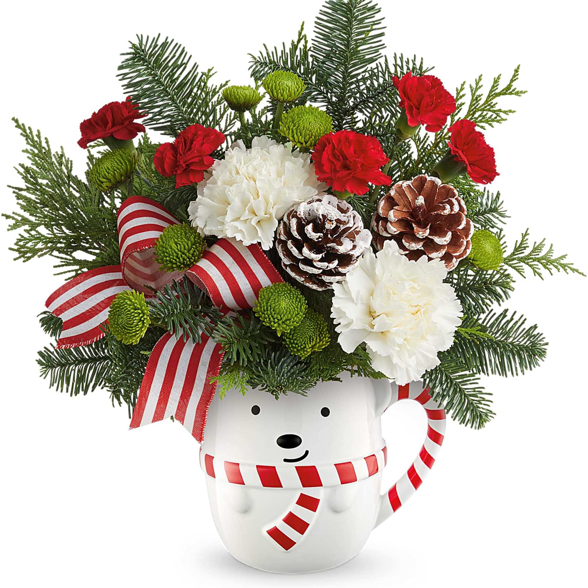 Send A Hug&reg; Bear Hugs &amp; Wishes Bouquet delivers holiday smiles! With