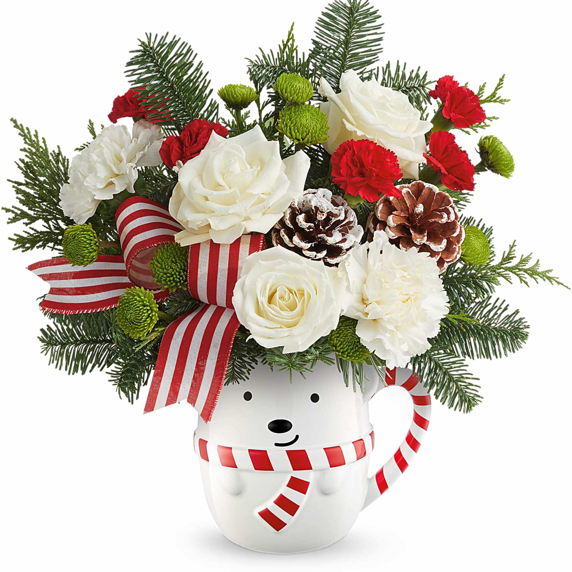 Send A Hug&reg; Bear Hugs &amp; Wishes Bouquet delivers holiday smiles! With