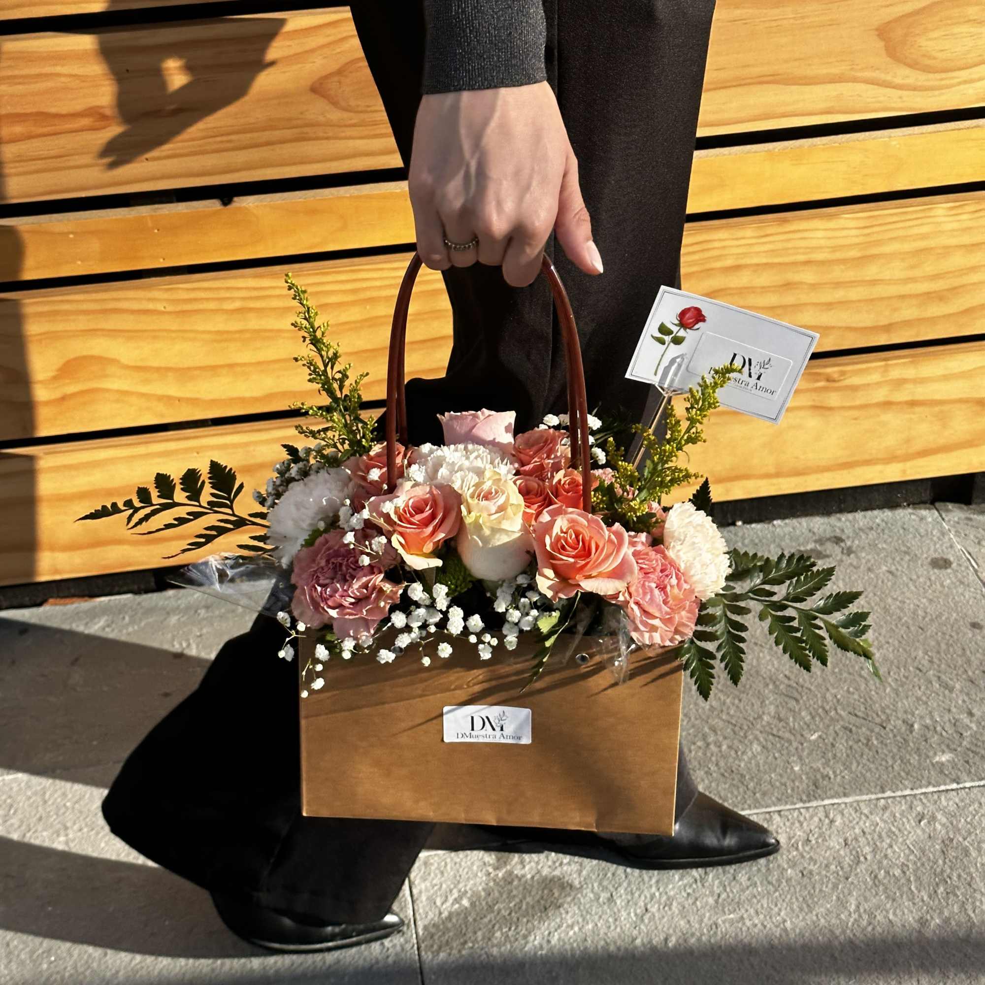 Coquette is a delicate and feminine floral arrangement designed in an elegant