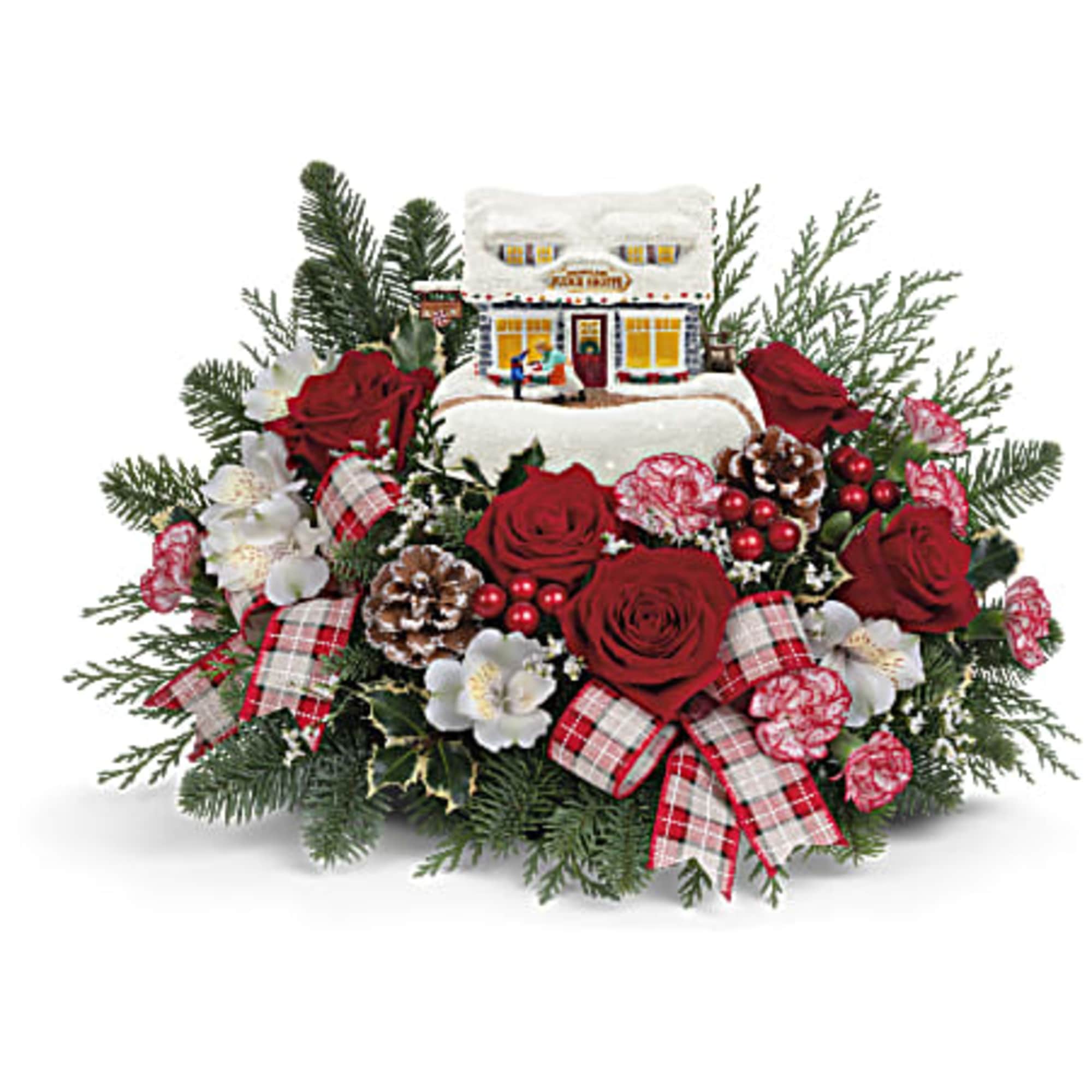 Give the gift of a winter wonderland with this charming Kinkade collectible