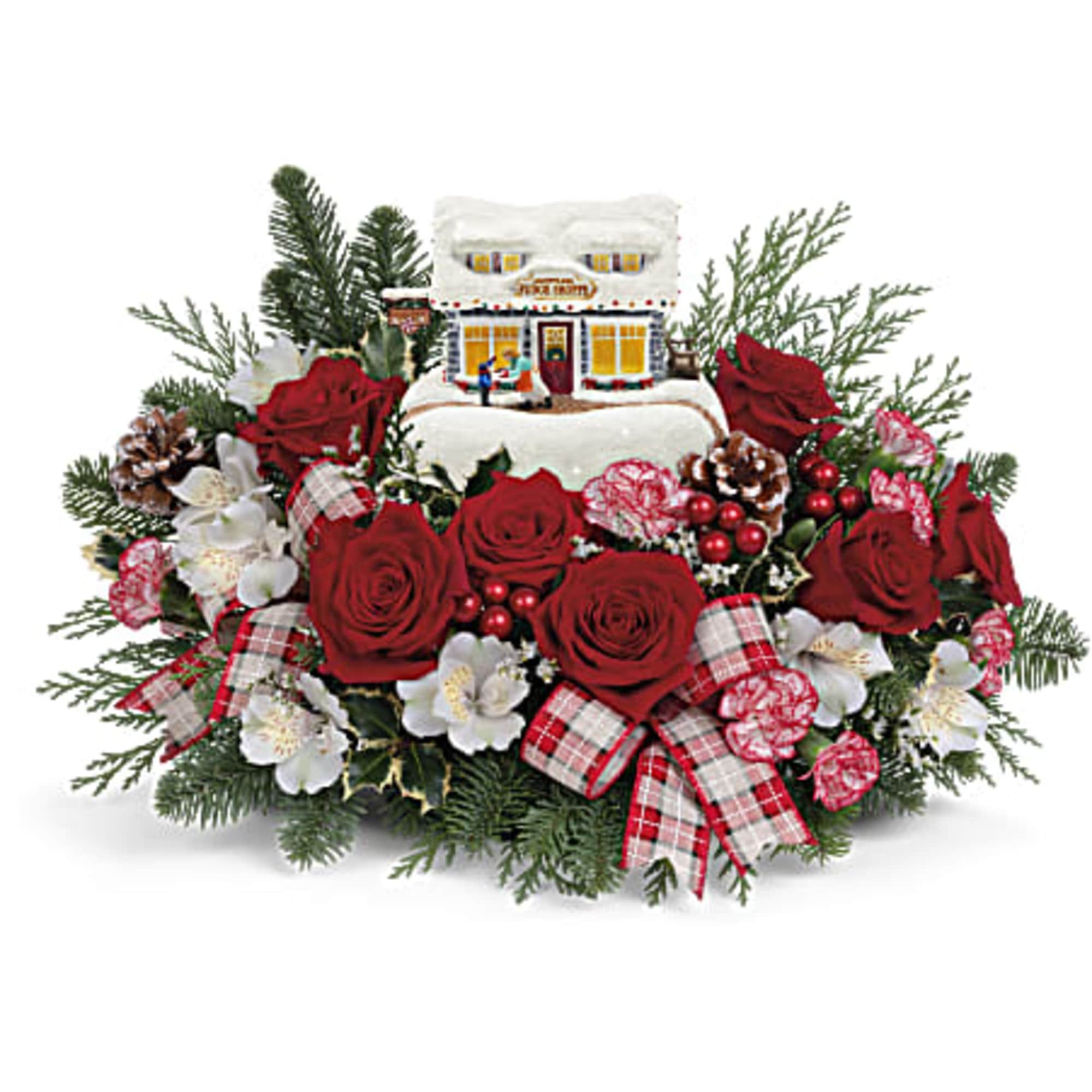 Give the gift of a winter wonderland with this charming Kinkade collectible