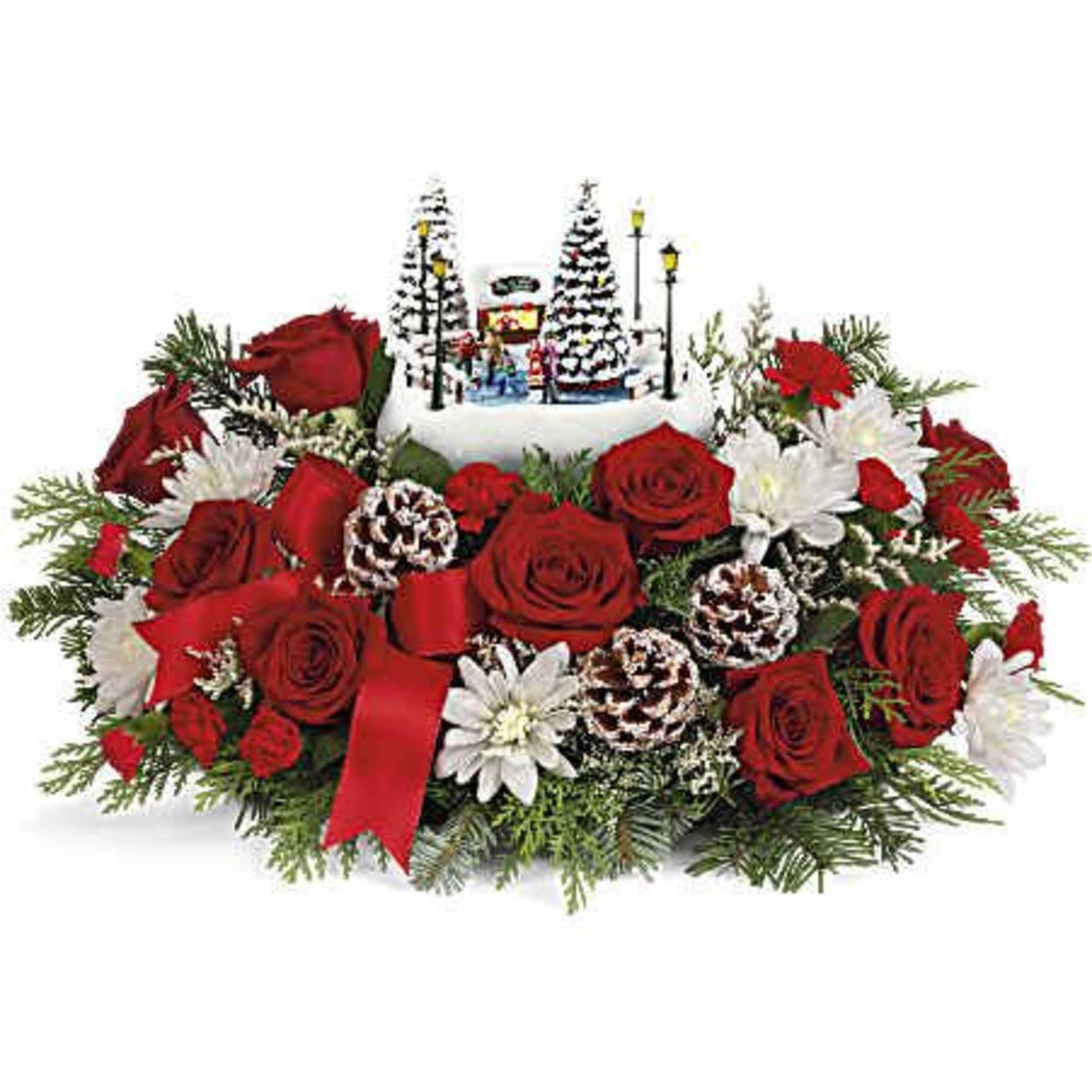 Create joy with this enchanting holiday gift! Hand-painted and nestled among a