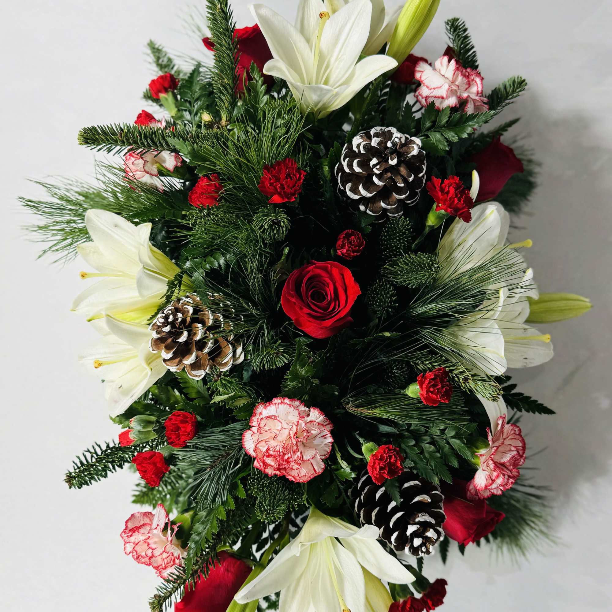 Beautiful Christmas Centerpiece is sure to be a hit this season when