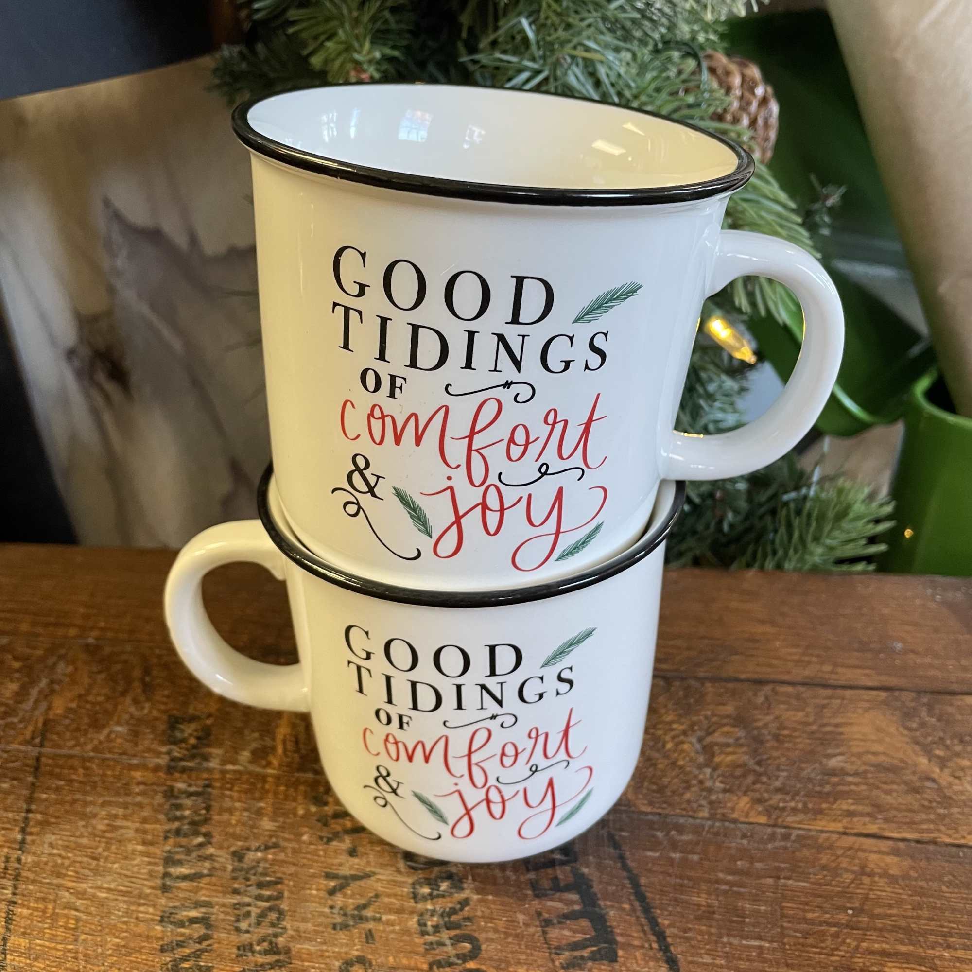 A keepsake ceramic mug featuring white roses, white cremones, burgundy mini carnations