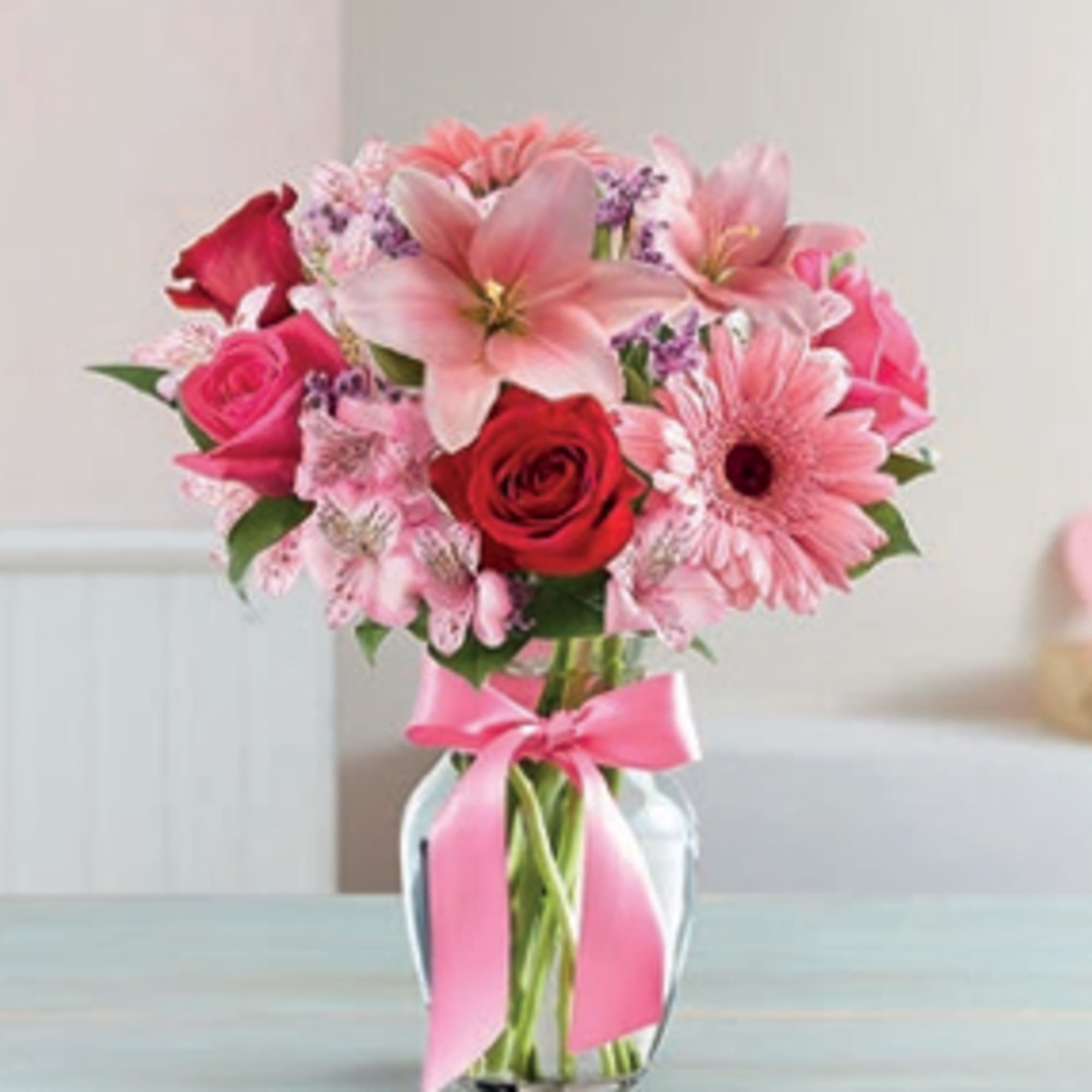 Inspired by the vibrant charm of the European countryside, this romantic bouquet