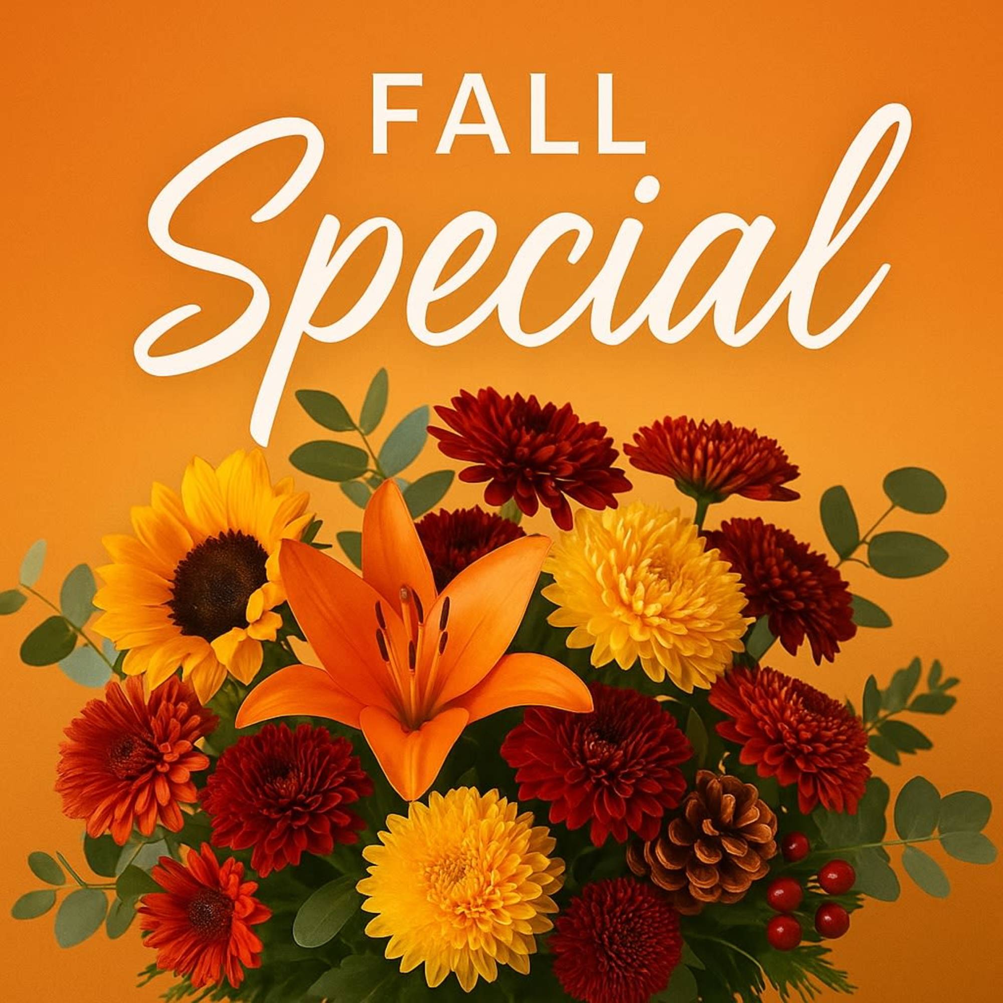 You choose the price and let our designers choose the freshest flowers