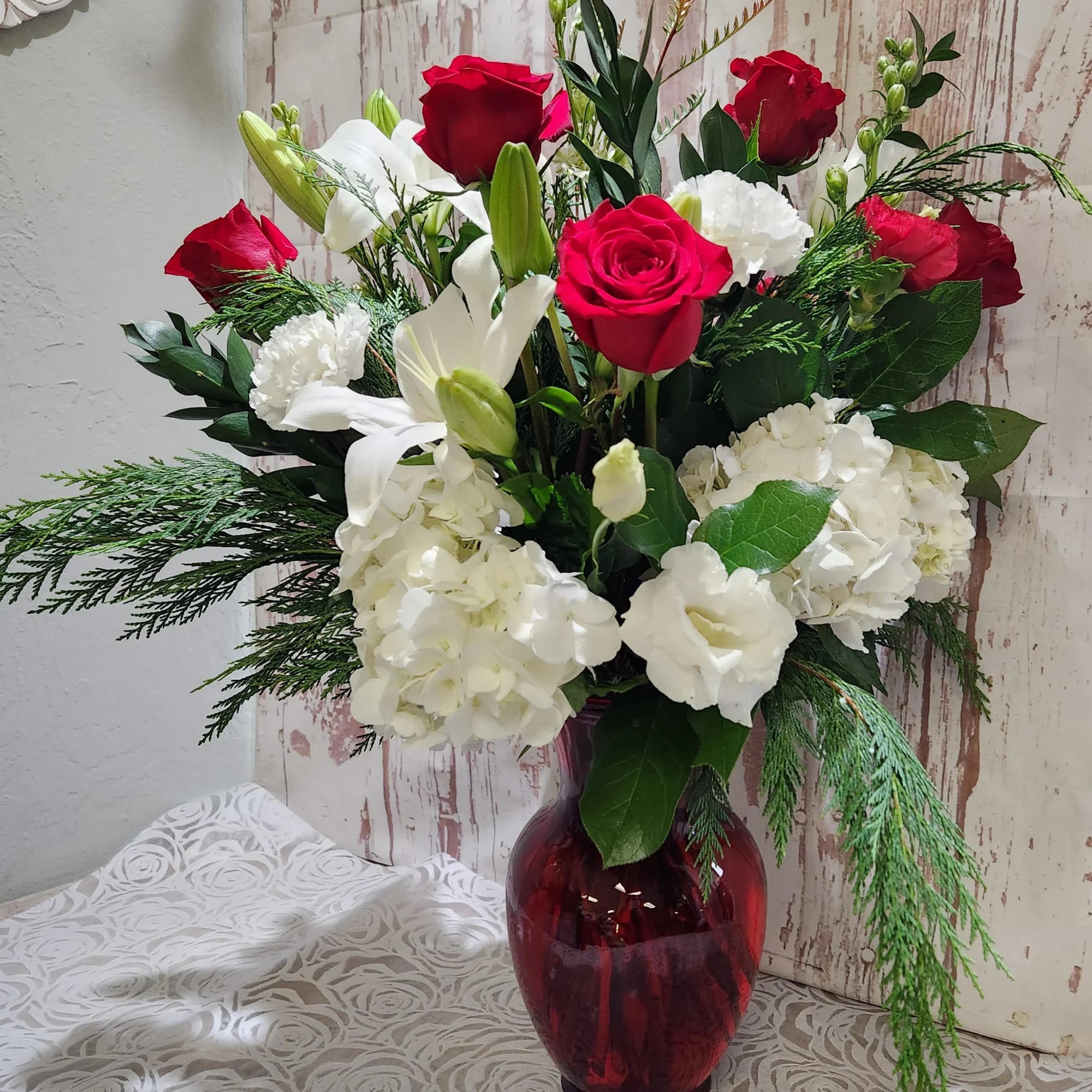 A beautifully display of classics all mixed together in perfect harmony. Red