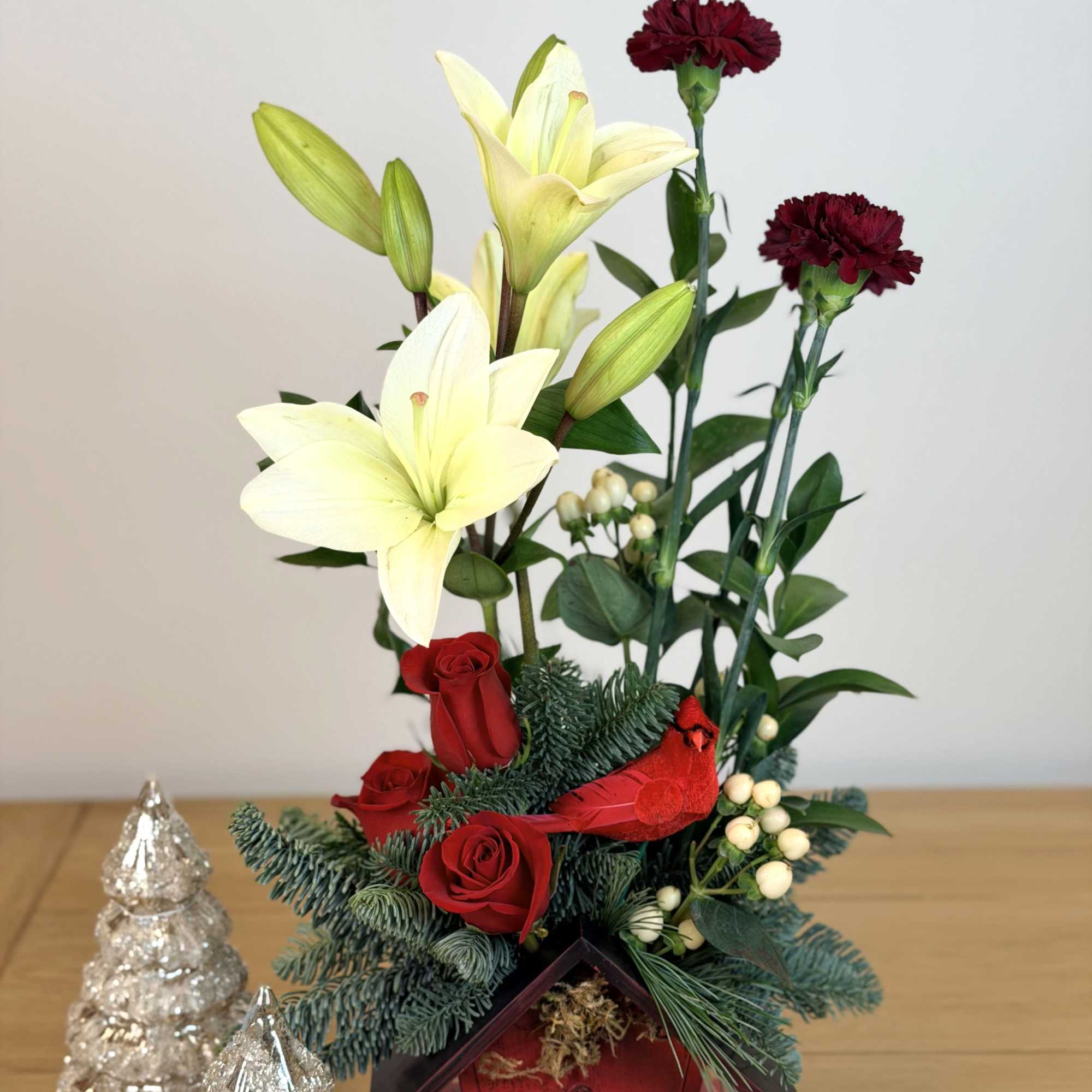 Holiday Re-Interpretation of a Classic:
A festive take, this design brings Christmas cheer