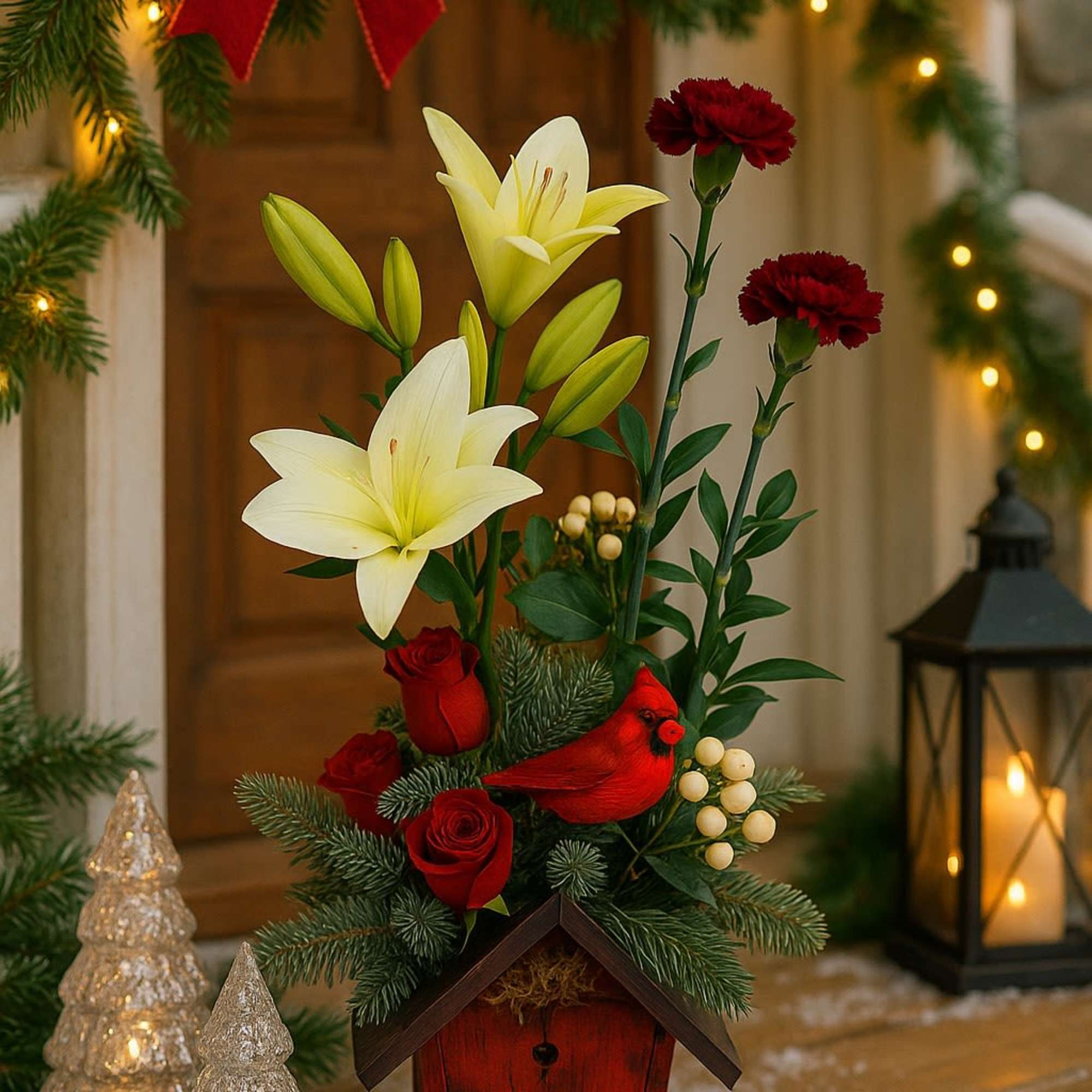 Holiday Re-Interpretation of a Classic:
A festive take, this design brings Christmas cheer