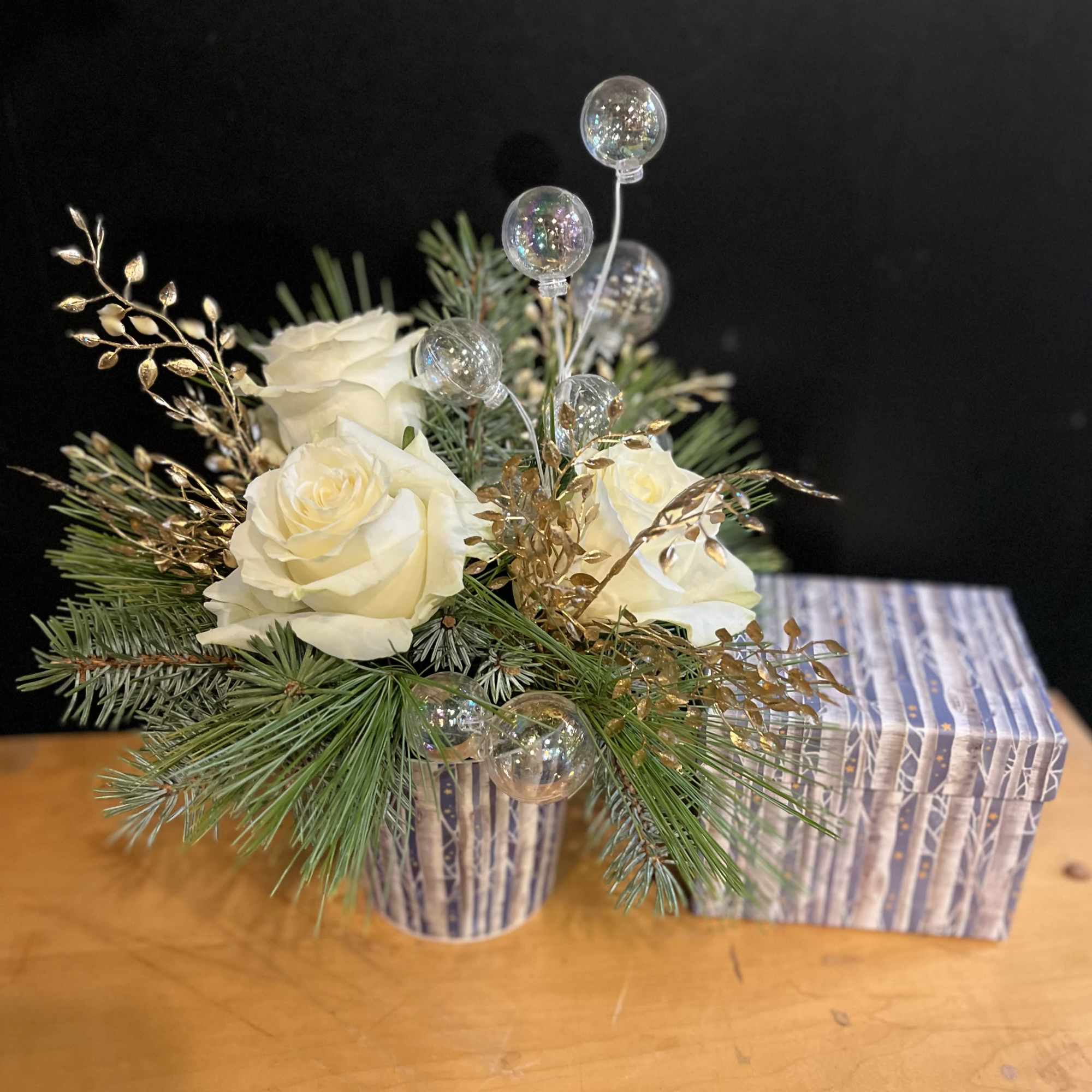 Bone china mug filled with festive florals