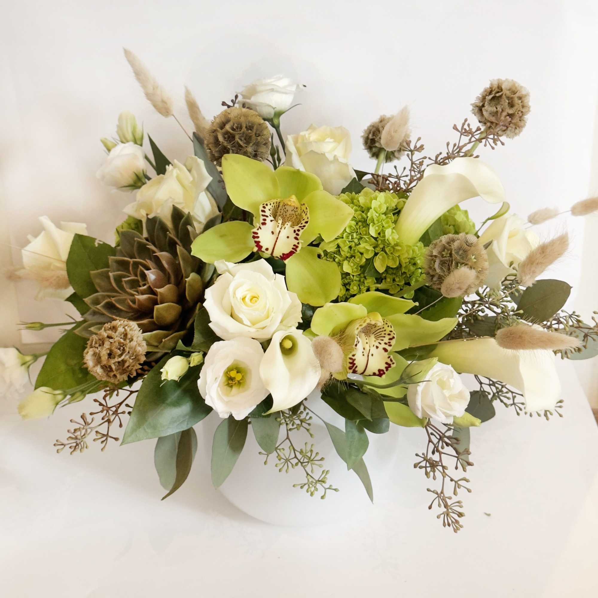 Natural elegance meets sculptural design in Modern Earth &mdash; a captivating arrangement