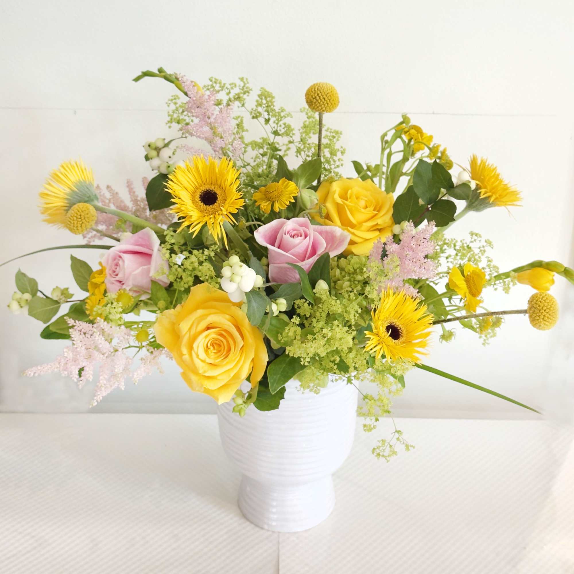 Let sunshine and elegance sweep into your space with our Golden Breeze