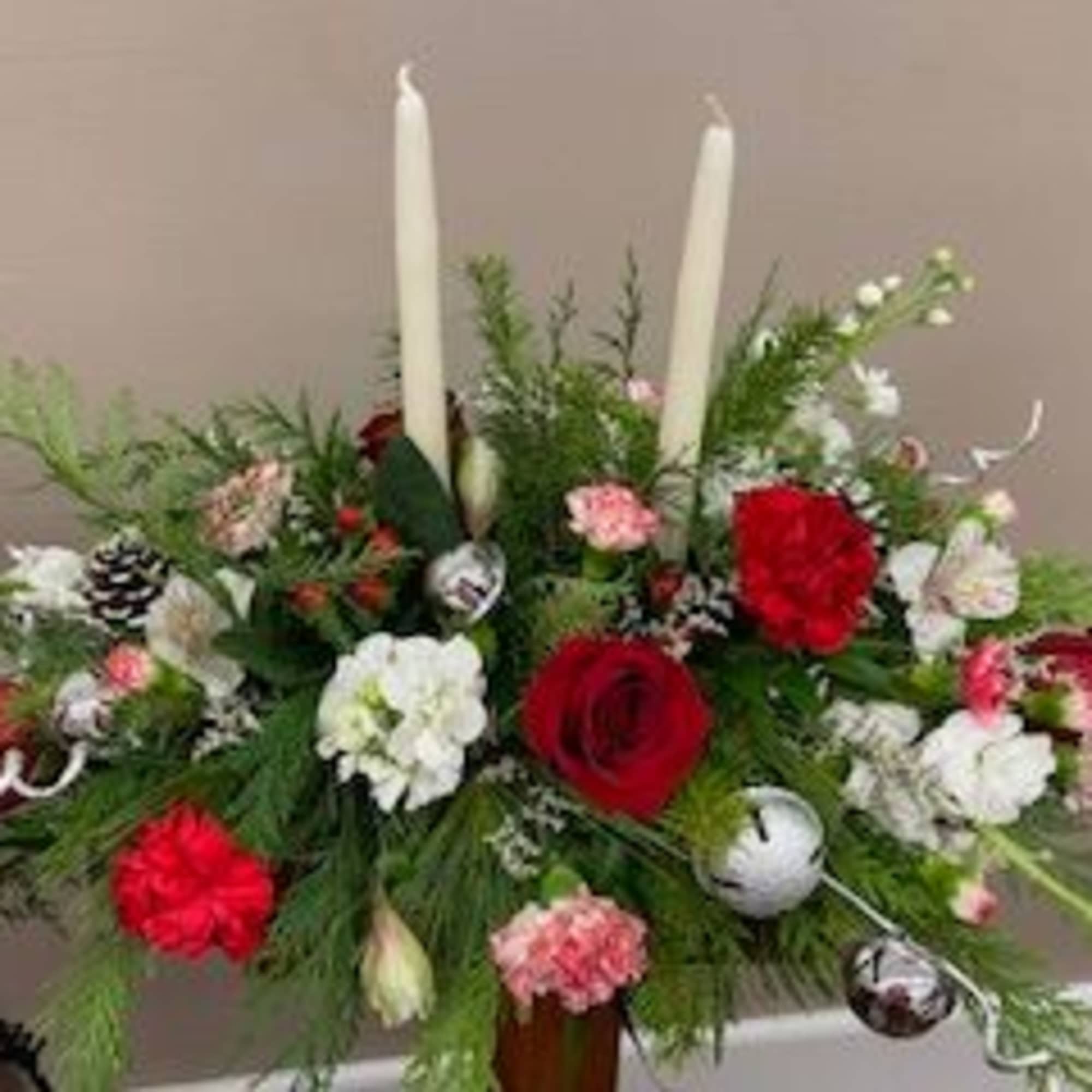 Can&#039;t make it for the dinner or the holiday party? Our centerpiece