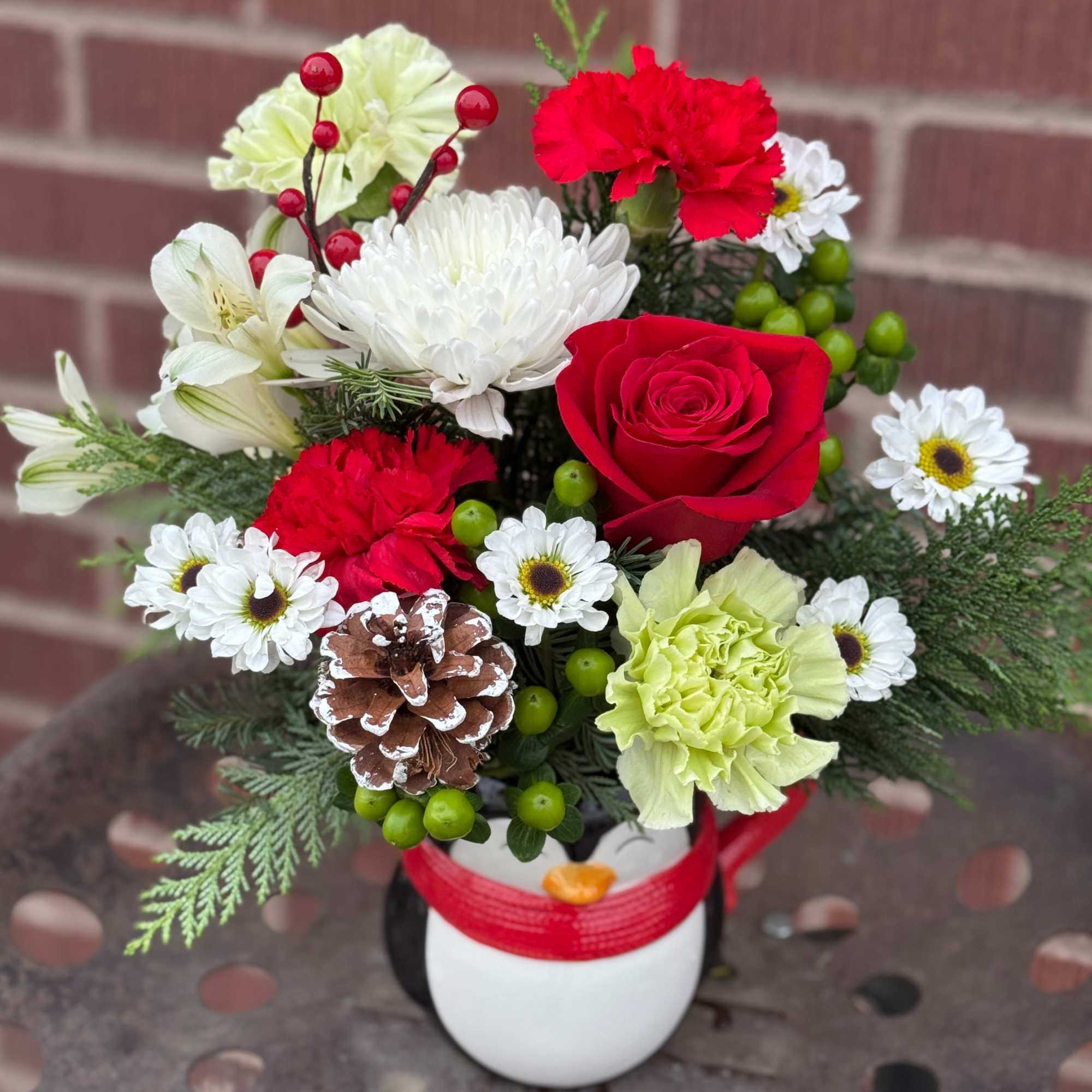 In an adorable, food safe ceramic penguin mug perfect for some hot