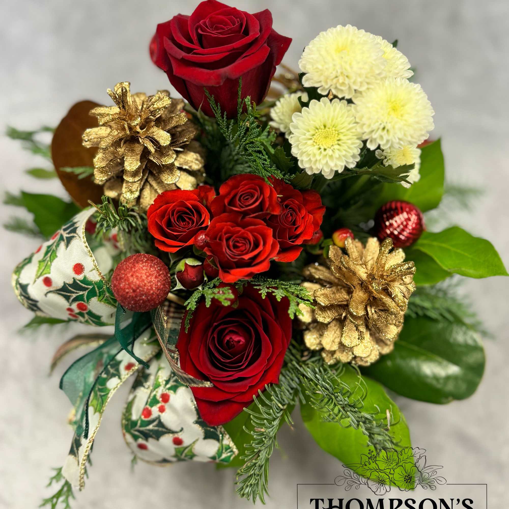 Celebrate the season with Tidings, a cheerful holiday basket filled with festive