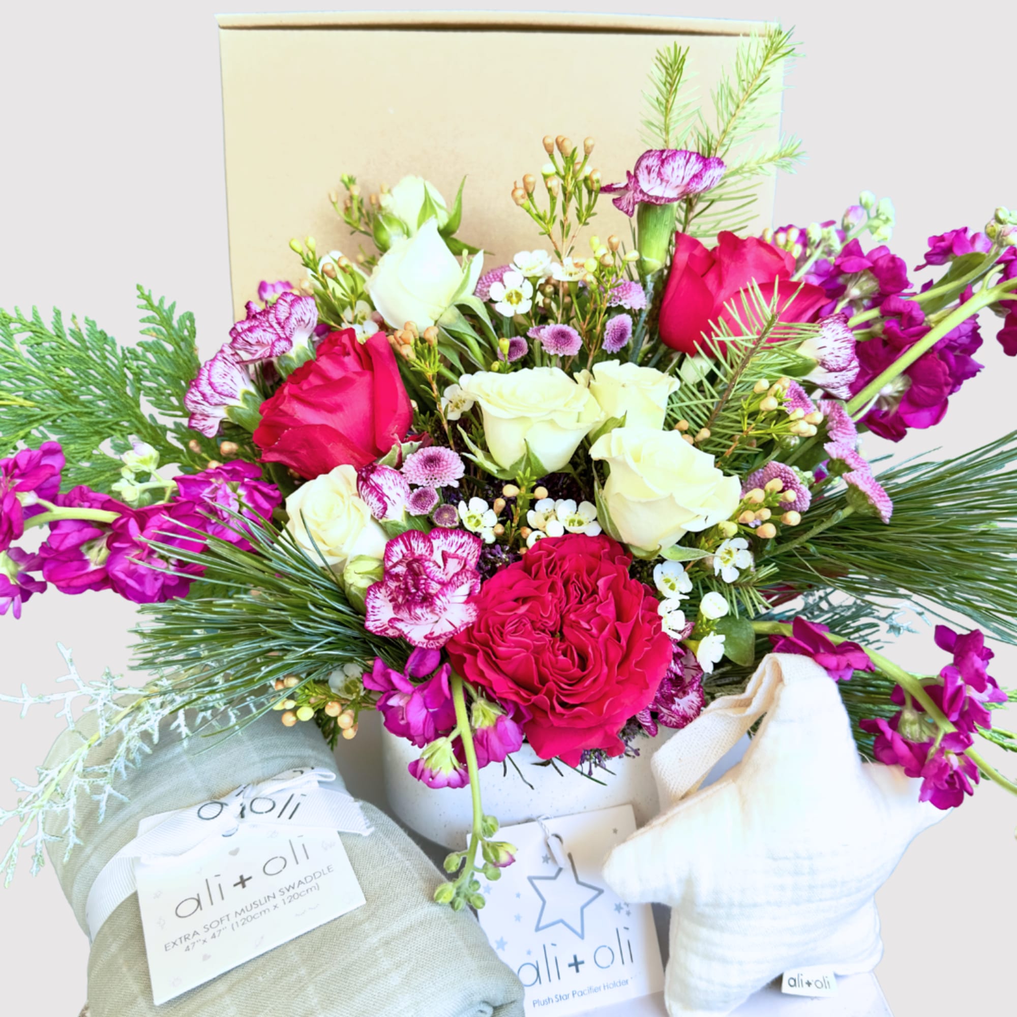 Welcome the newest little one with our Winter Baby Bloom Gift Box