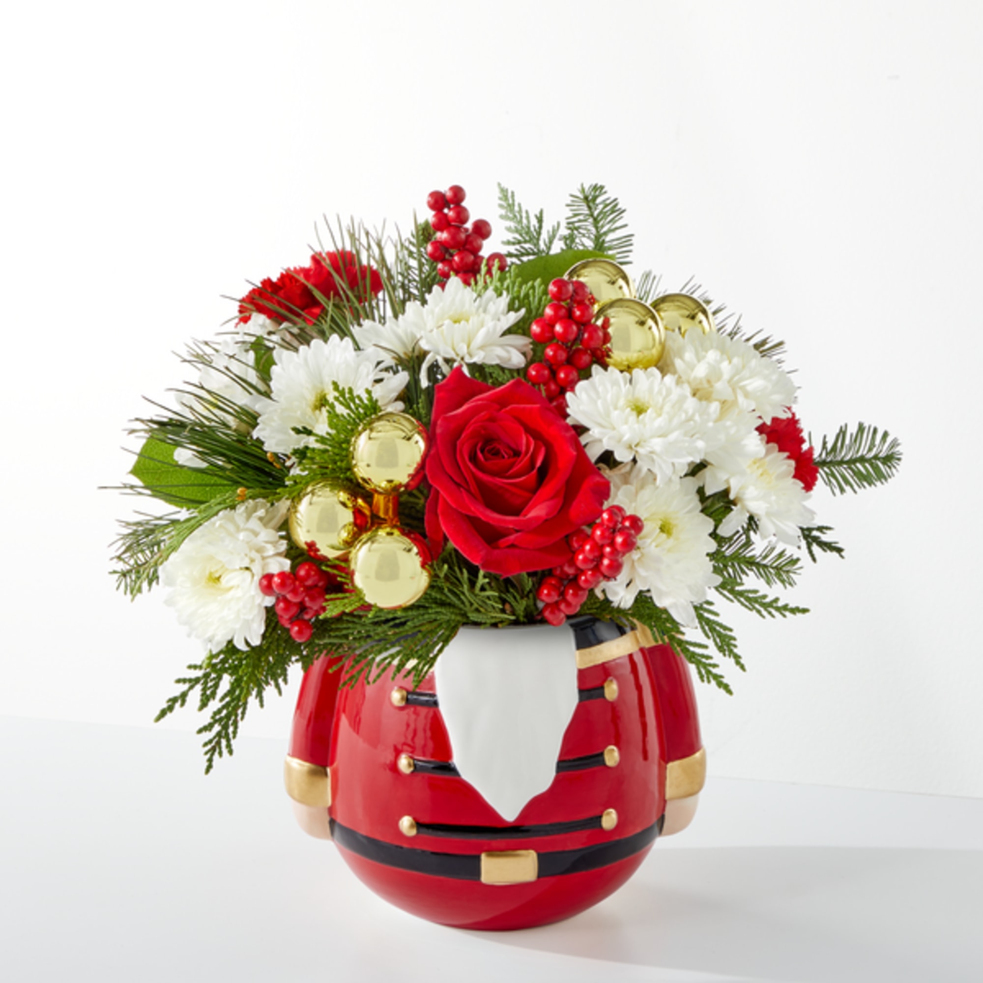 Share in the nostalgia of the season with a collectable nutcracker vase