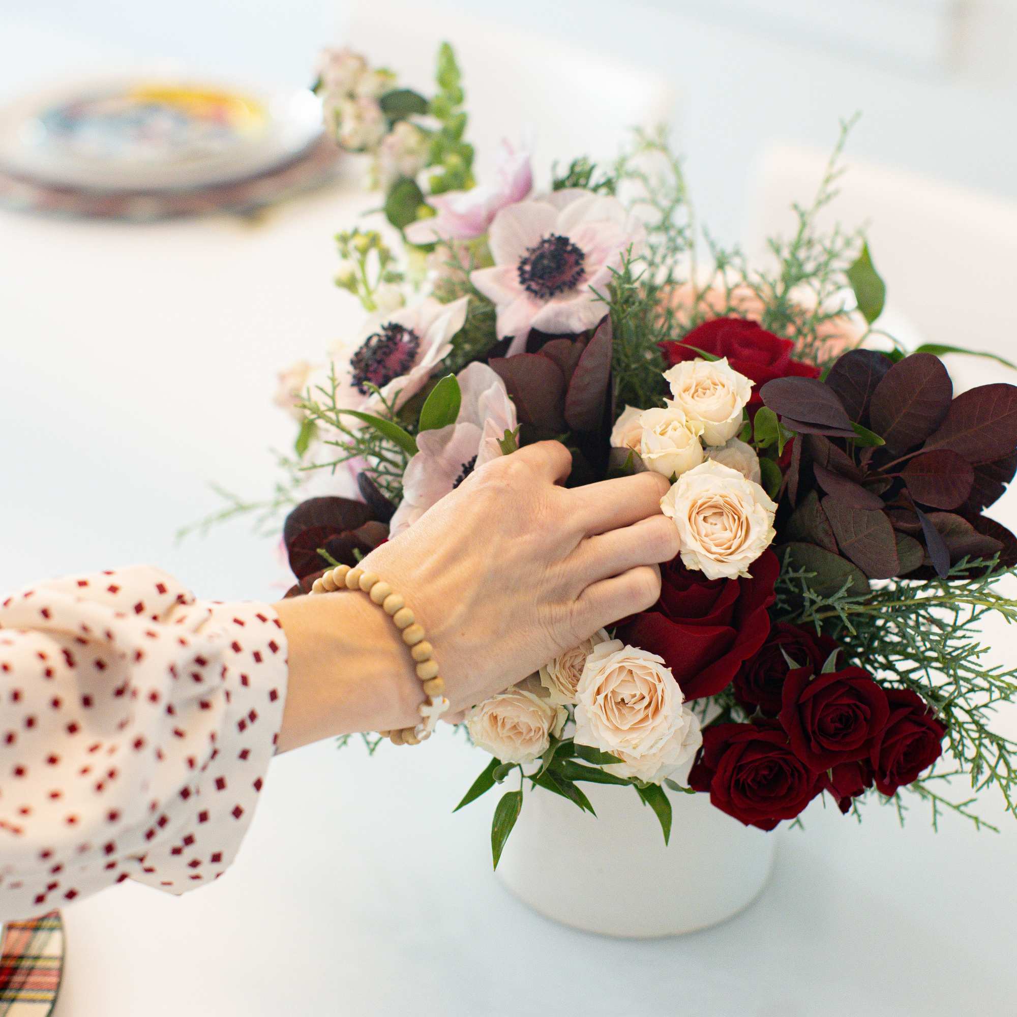 Our Christmas arrangements are a hit each year! Designers choice, but sure