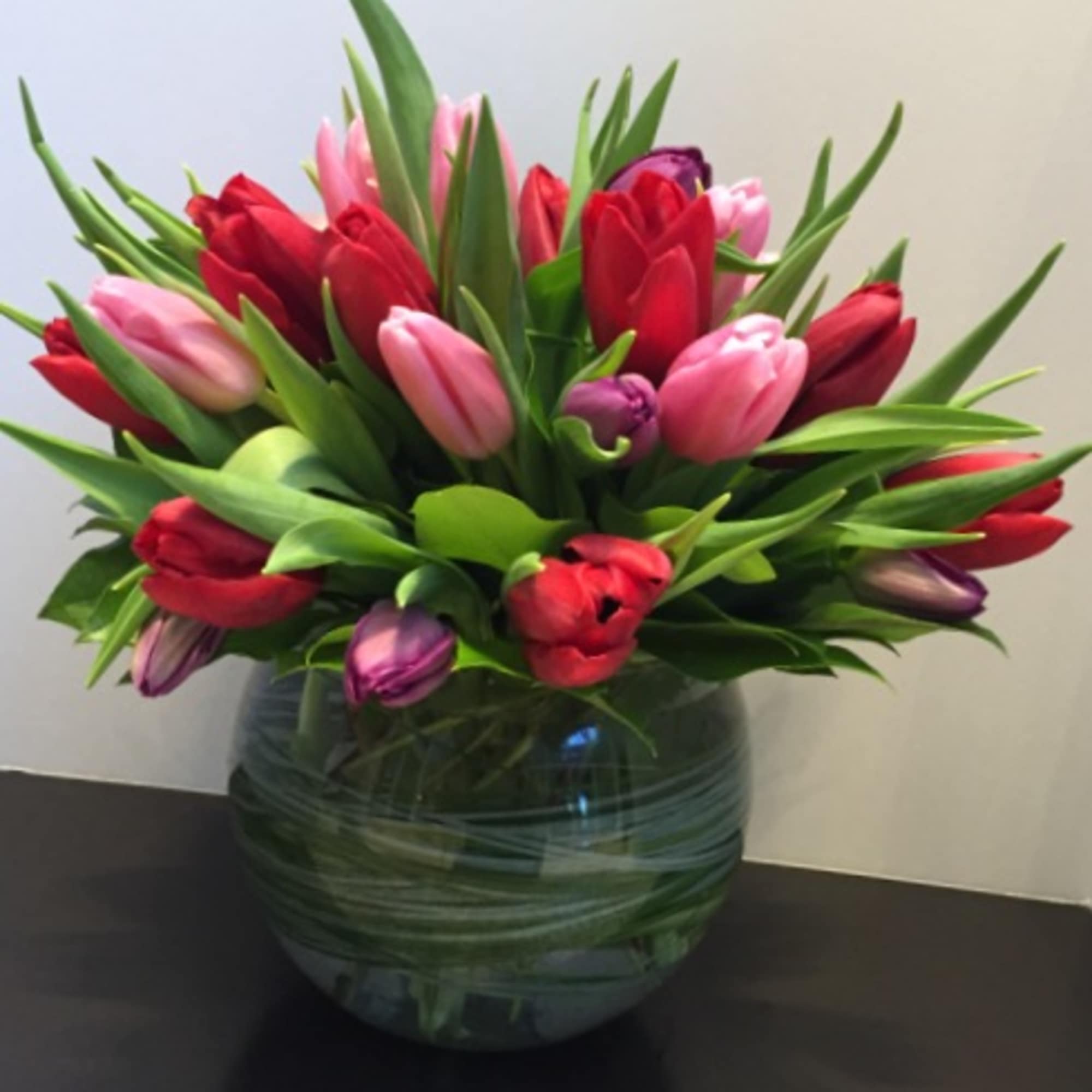 A large gathering of the best tulips available. 30 Stems arrive in