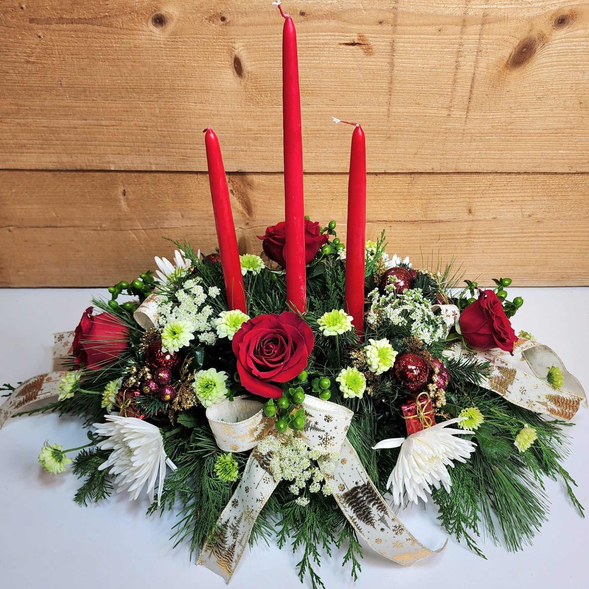 Our Lights of the Season Centerpiece is an absolute showstopper, designed to
