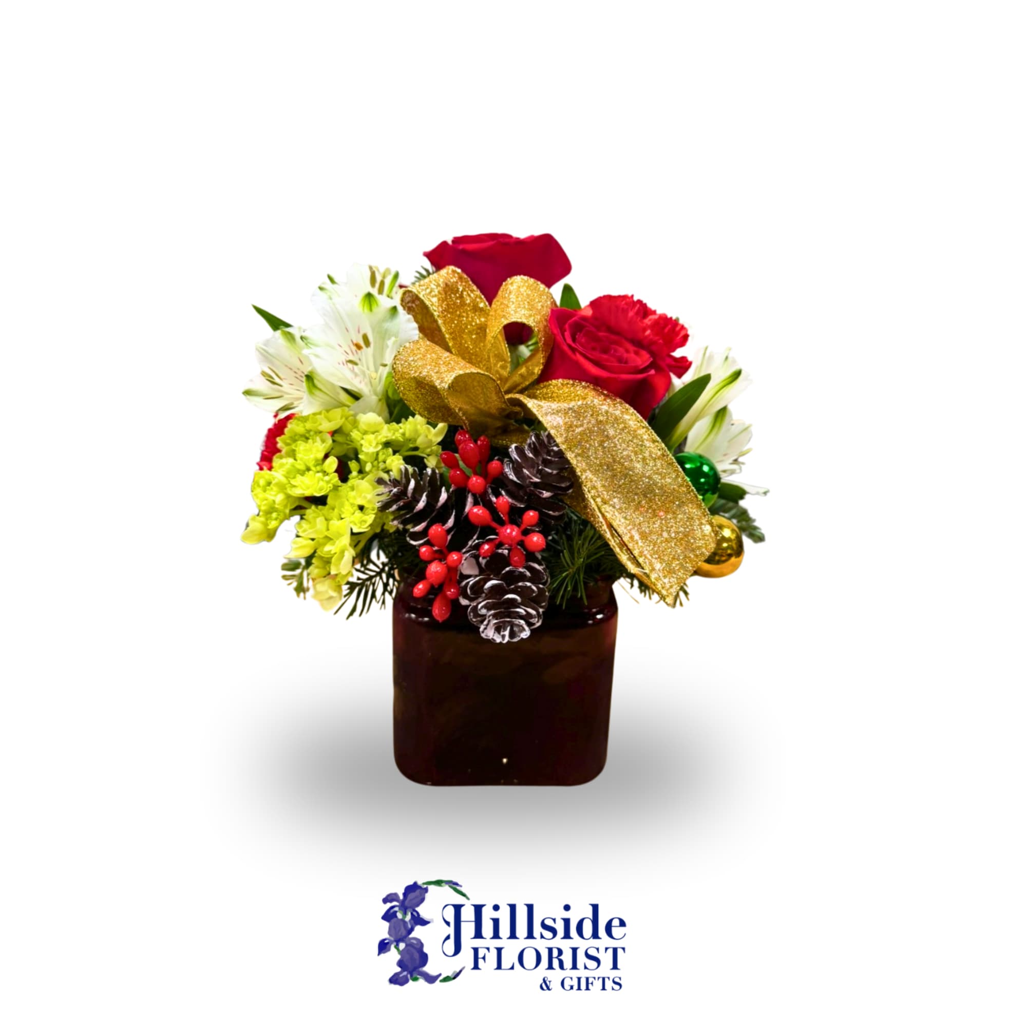 Merry Christmas! This stunning cube arrangement is perfect gift for the holiday.