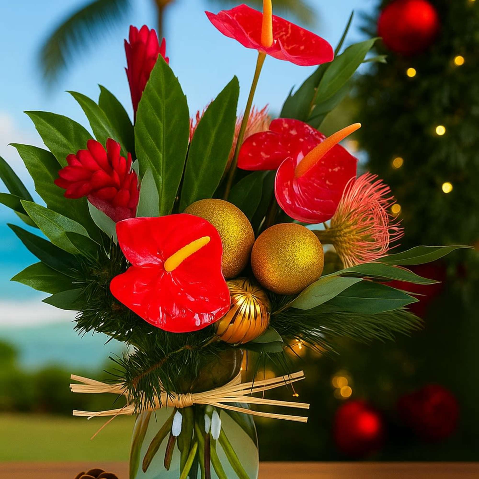Festive Hawaiian Christmas Arrangement

Celebrate the holidays island style with our Festive Hawaiian