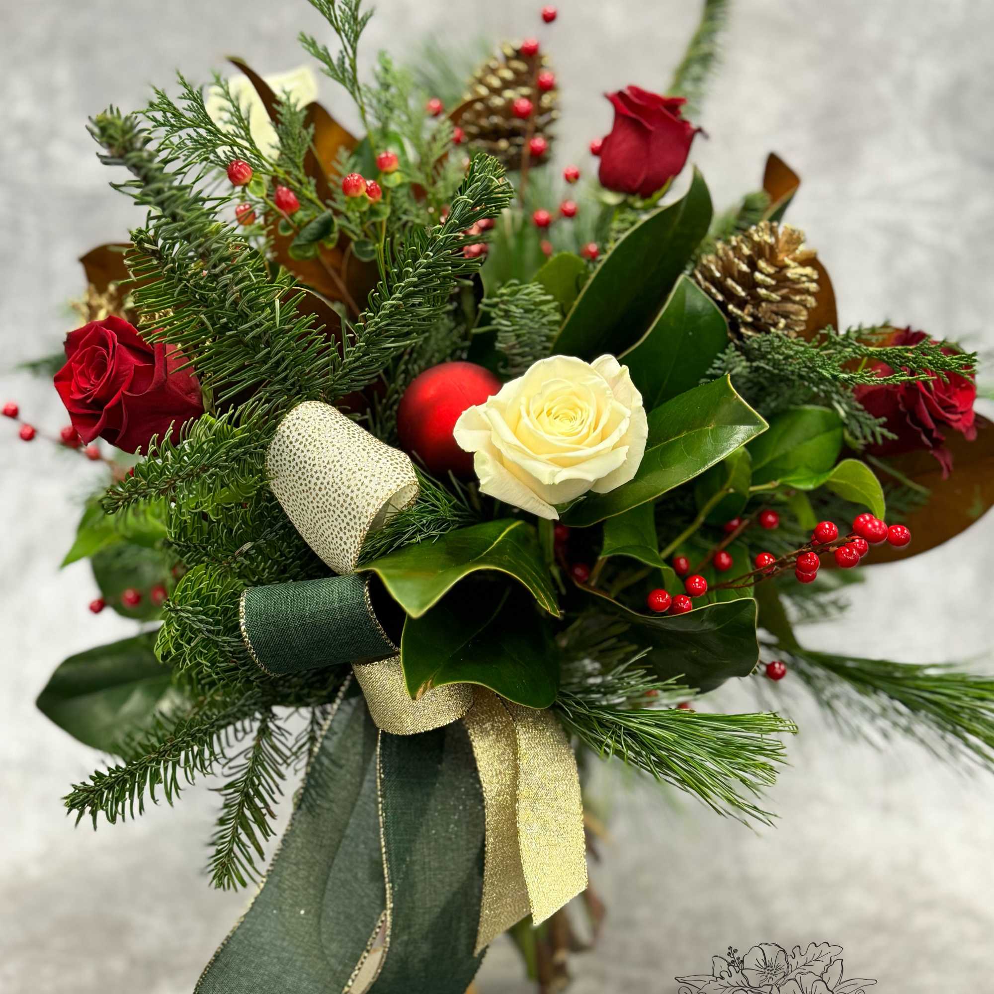 Bring home the timeless beauty of the season with Evergreen, a stately